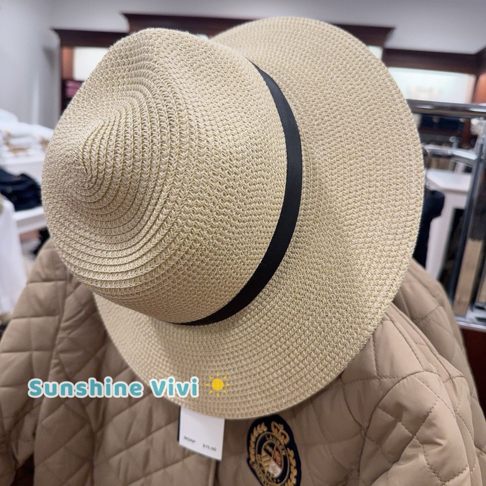 Lauren Ralph Lauren NWT Packable Straw Fedora Lauren Ralph Lauren one size Size ONE SIZE - 4 Thumbnail