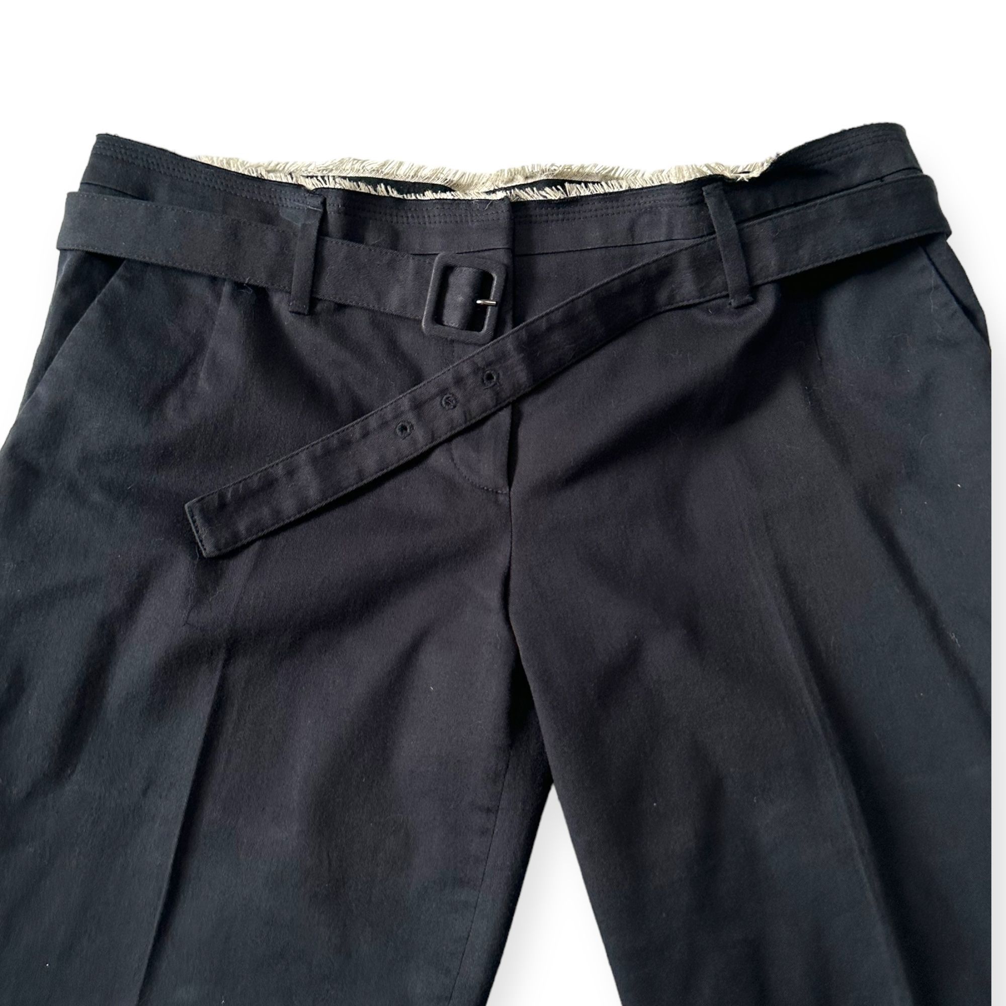 Prada Prada Blue Cropped Cotton Pants, Size Italian 46 Size 32" / US 10 / IT 46 - 8 Thumbnail