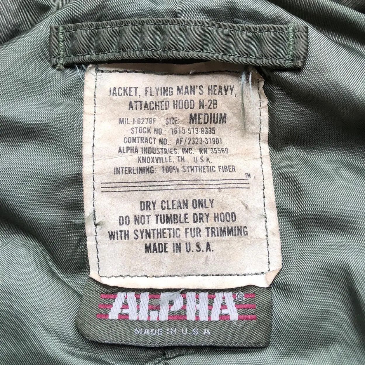 Alpha Industries Vintage 90s Alpha Industries N2B Hoodie Bomber Jacket Size US M / EU 48-50 / 2 - 9 Thumbnail