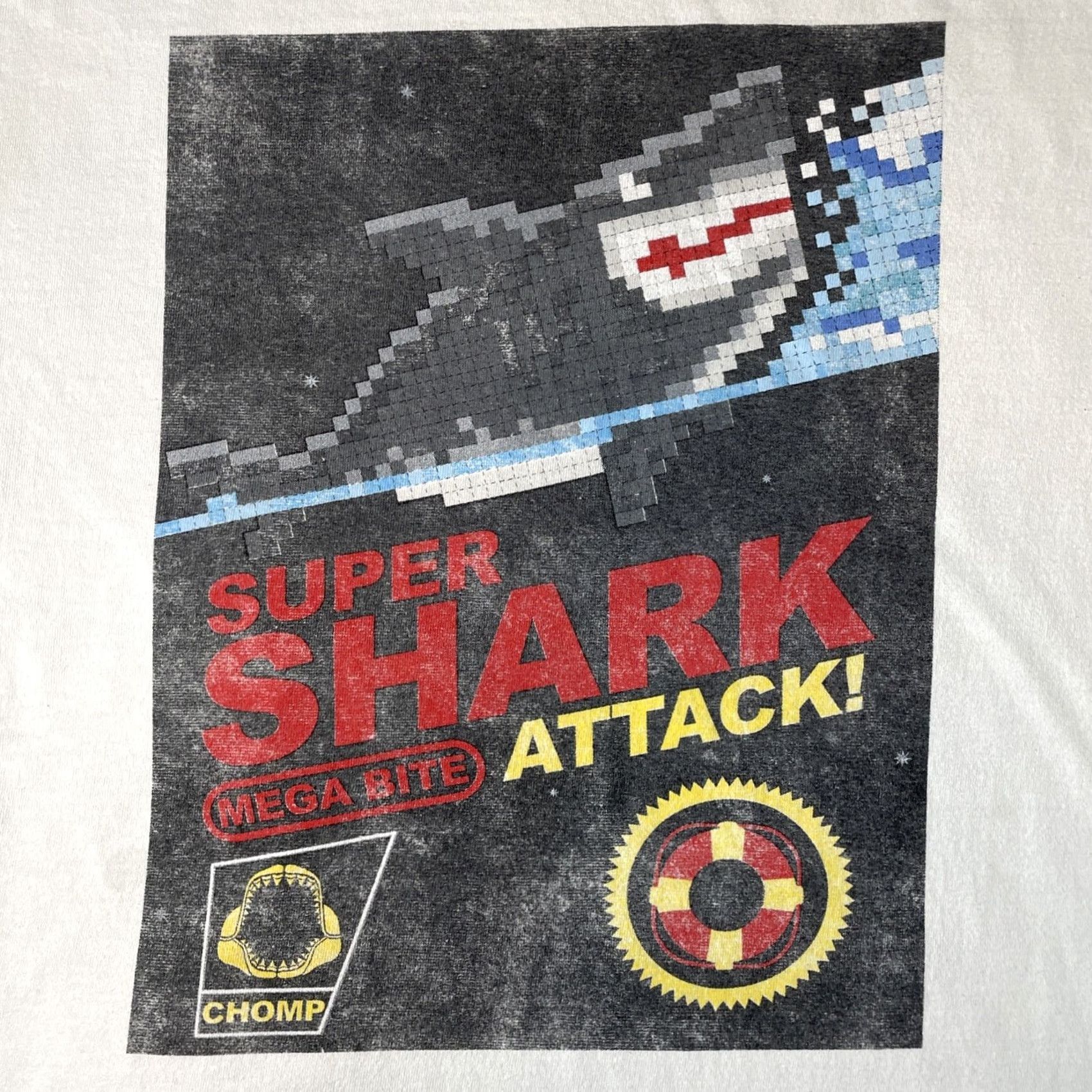 Vintage VINTAGE SHARKS T-Shirt Mens M White Alstyle Graphic Print 80s 90s Old School Gaming Cartoon Retro Size US M / EU 48-50 / 2 - 2 Thumbnail