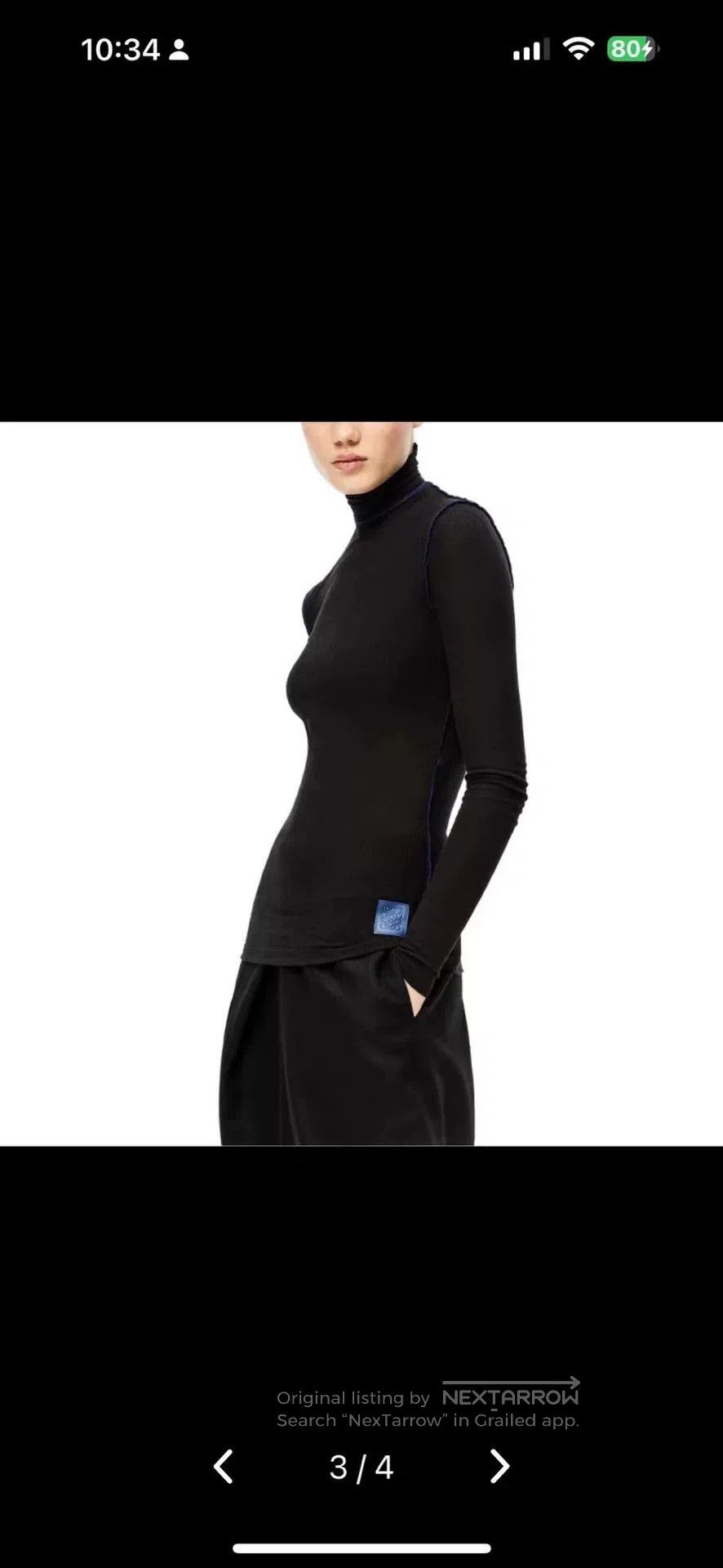 Loewe new loewe women's knitted long sleeve sweater. Size L / US 10 / IT 46 - 8 Thumbnail