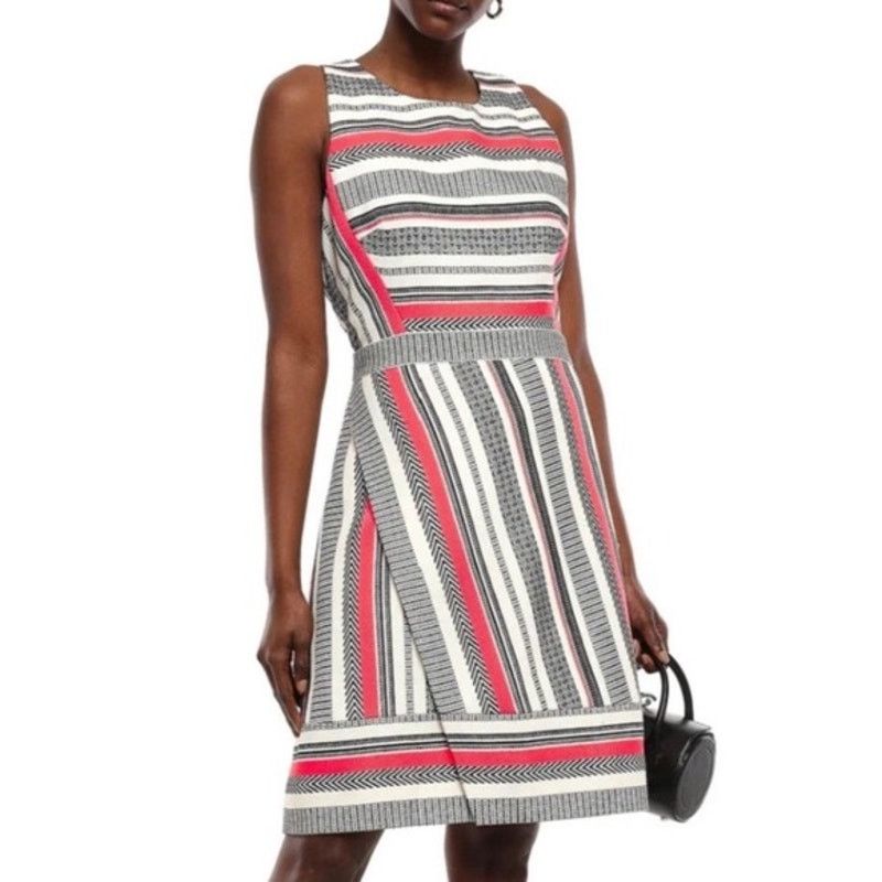 Kate Spade NEW Kate Spade Flights of Fancy Ribbon Jacquard Dress 10 Size L / US 10 / IT 46 - 11 Thumbnail