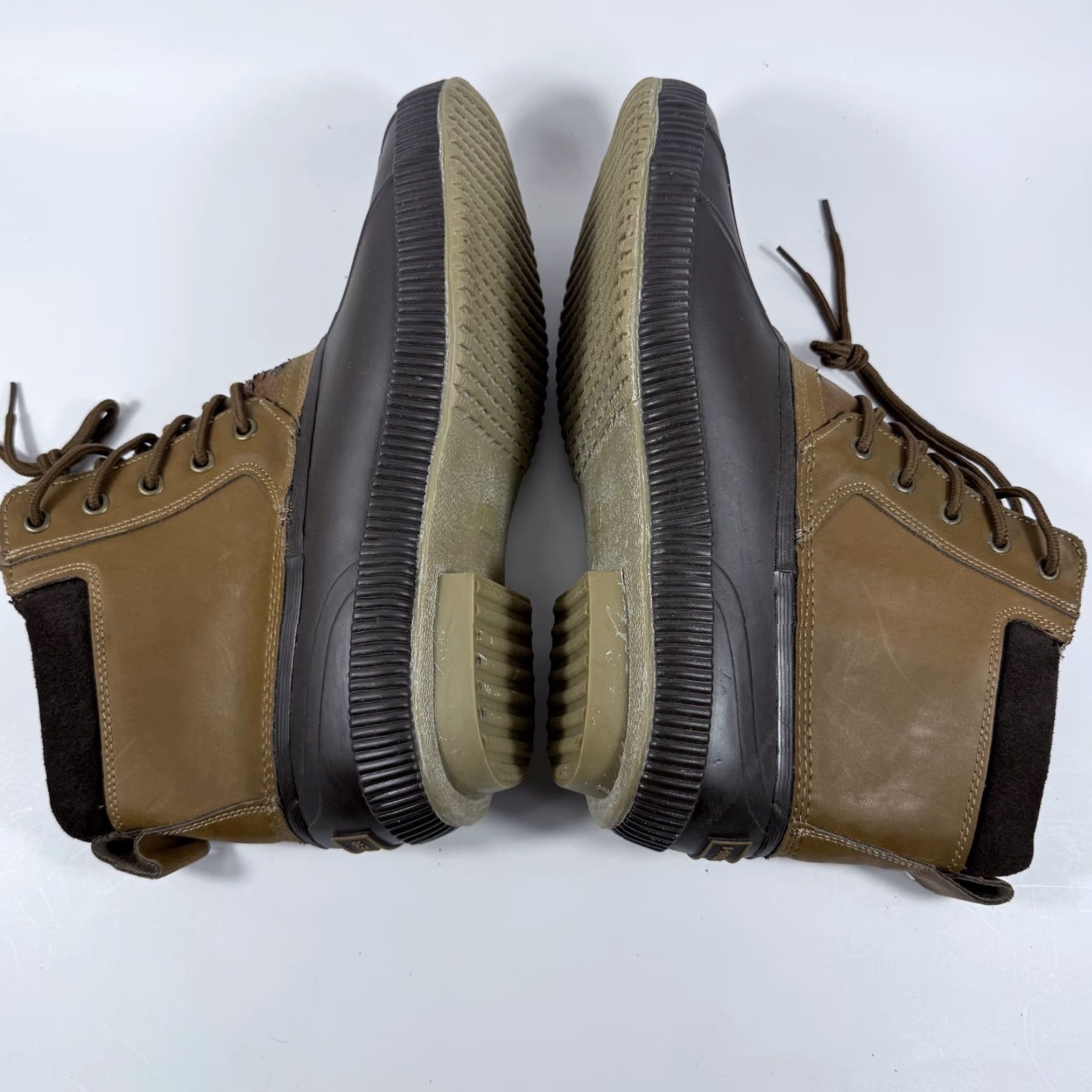 Tommy Hilfiger Tommy Hilfiger Charlie Duck Boots Men Brown Leather Rubber Shell Lace-Up - 13 Size US 13 / EU 46 - 7 Thumbnail