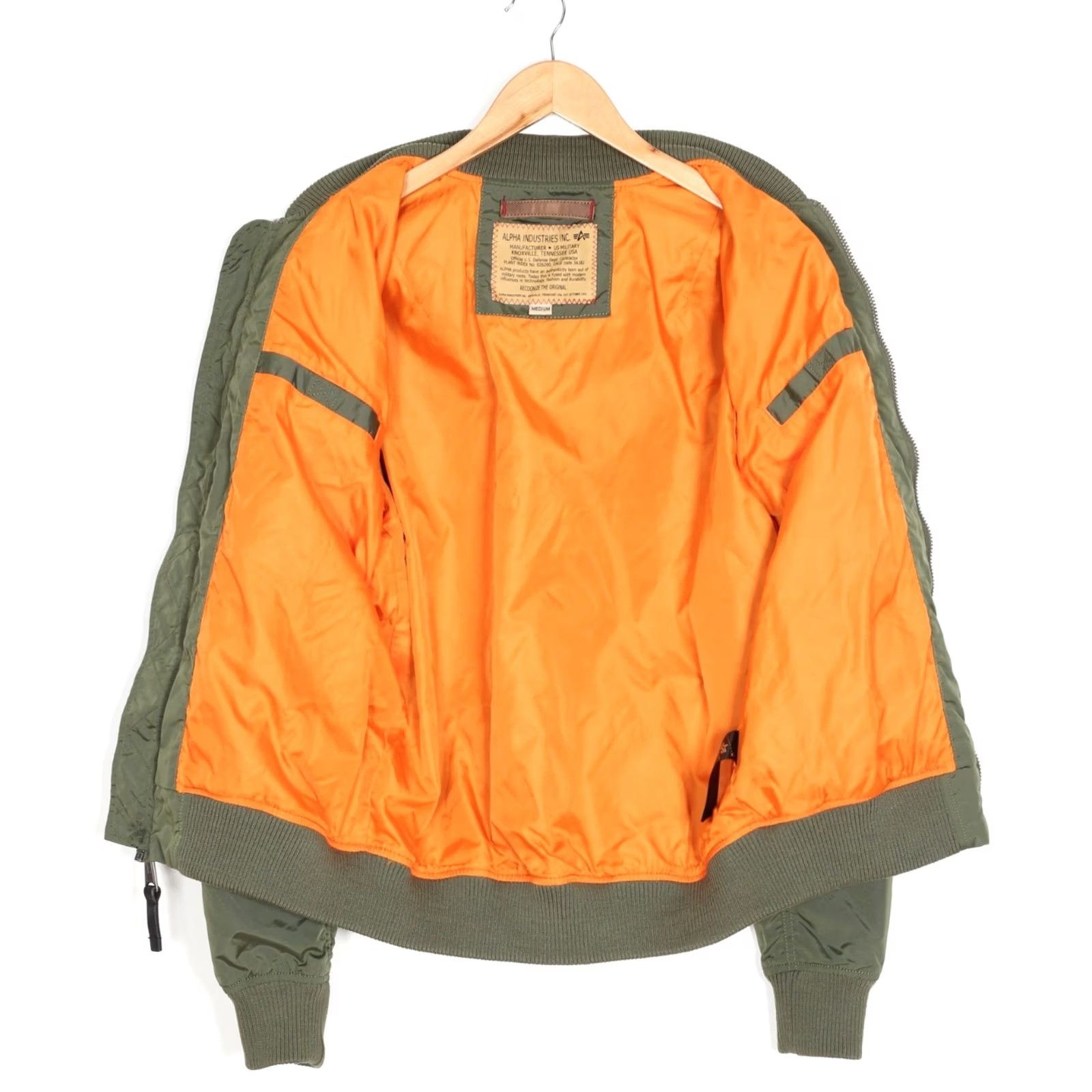 Alpha Industries ALPHA INDUSTRIES MA-1 Flight Bomber Jacket Men Size M Green MJ6572 Size US M / EU 48-50 / 2 - 4 Thumbnail