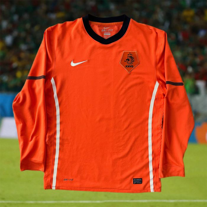 KNVB Nederlands Authentic Nike Dri-Fit Men's Soccer Jersey Size XXL