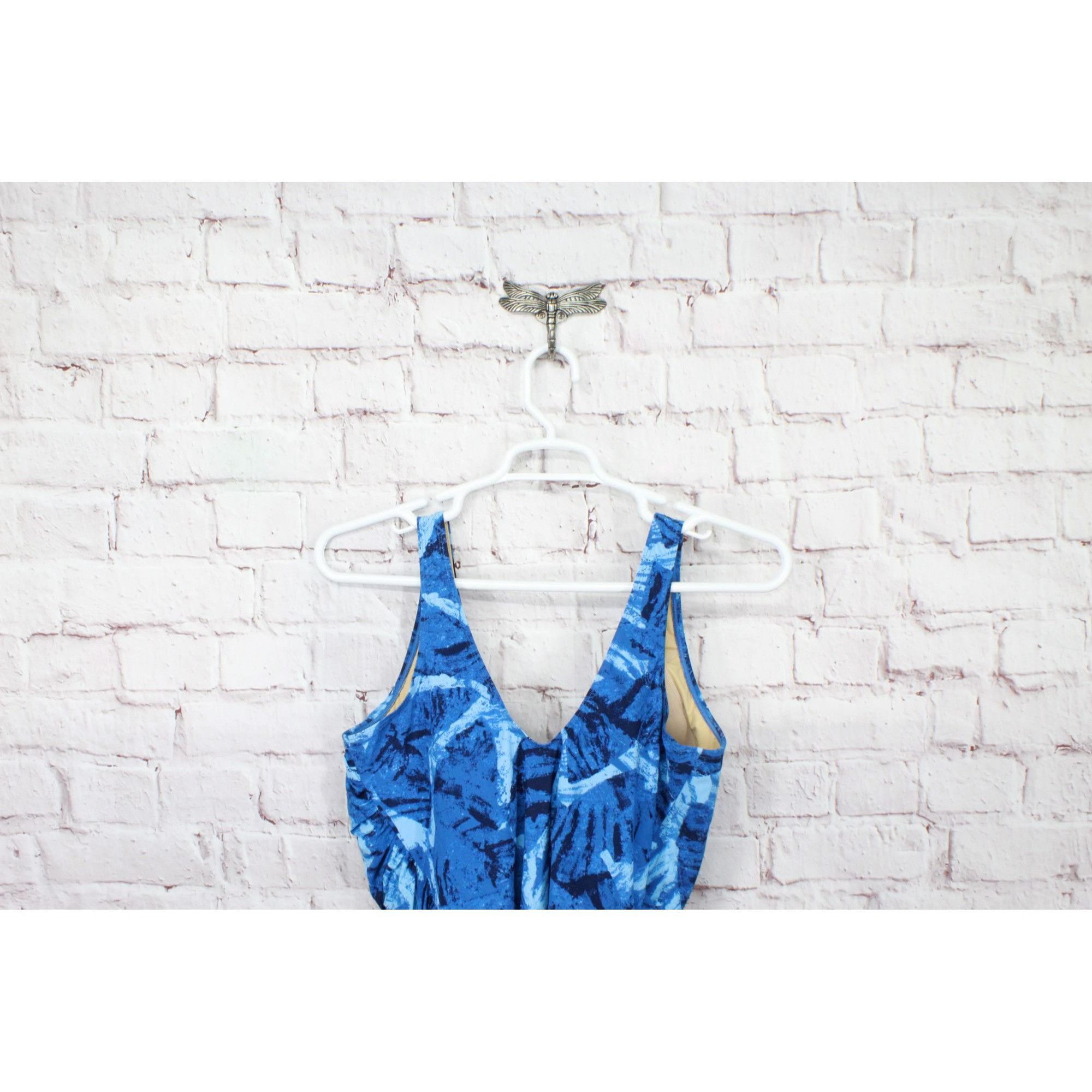 L.L. Bean × Swims LL Bean Women's Shaping Swimwear Tanksuit Print Size XXL / US 16-18 / IT 52-54 - 4 Thumbnail