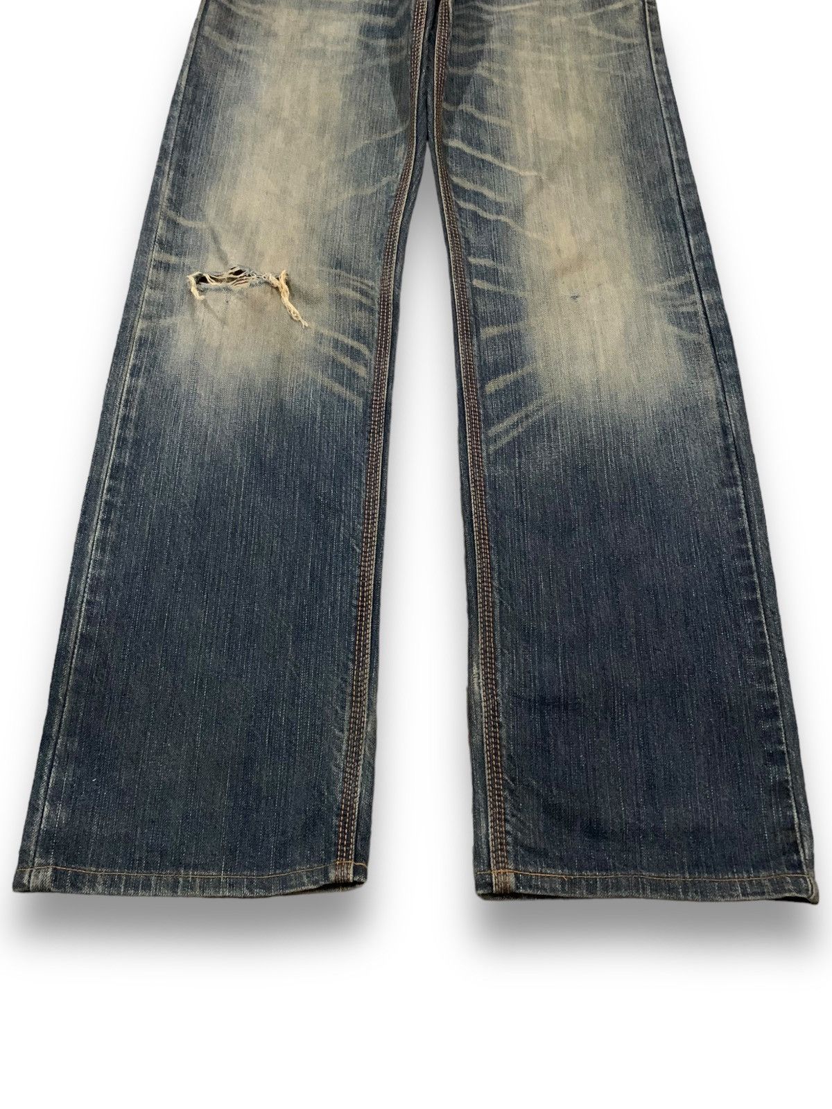 Edwin Vintage Edwin XV Mud Wash Distressed Grunge Jeans Size US 31 - 8 Thumbnail