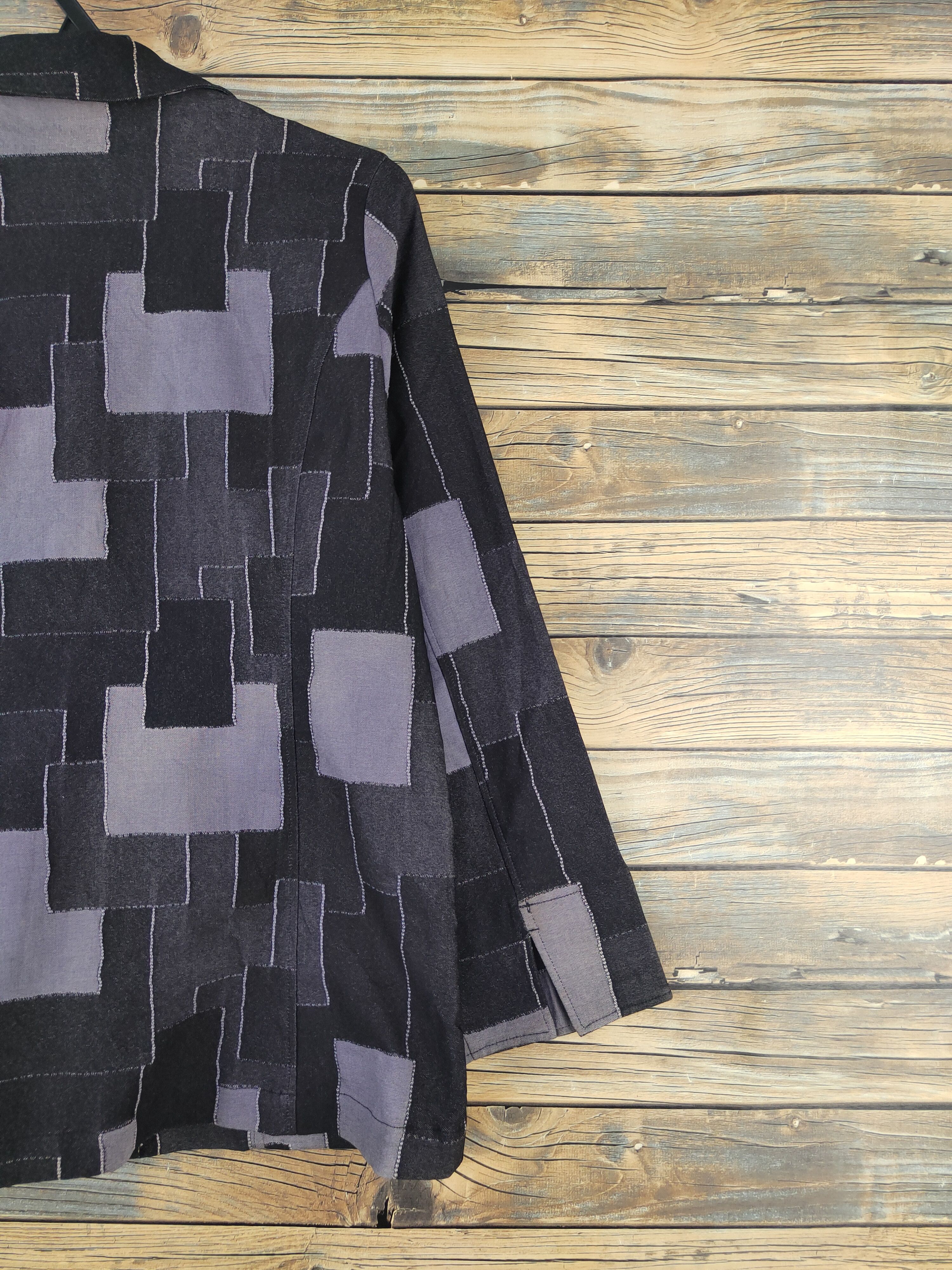 Japanese Brand Japanese Brand Black Purple Button Up Shirts #W1808 Size M / US 6-8 / IT 42-44 - 9 Thumbnail