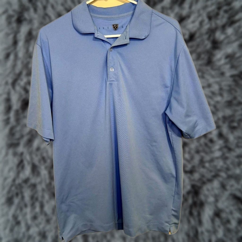 Nike Nike Golf Polo Shirt Mens M Blue Short Sleeve Relaxed Fit Dri-Fit Polo Shirt Size US M / EU 48-50 / 2 - 1 Thumbnail