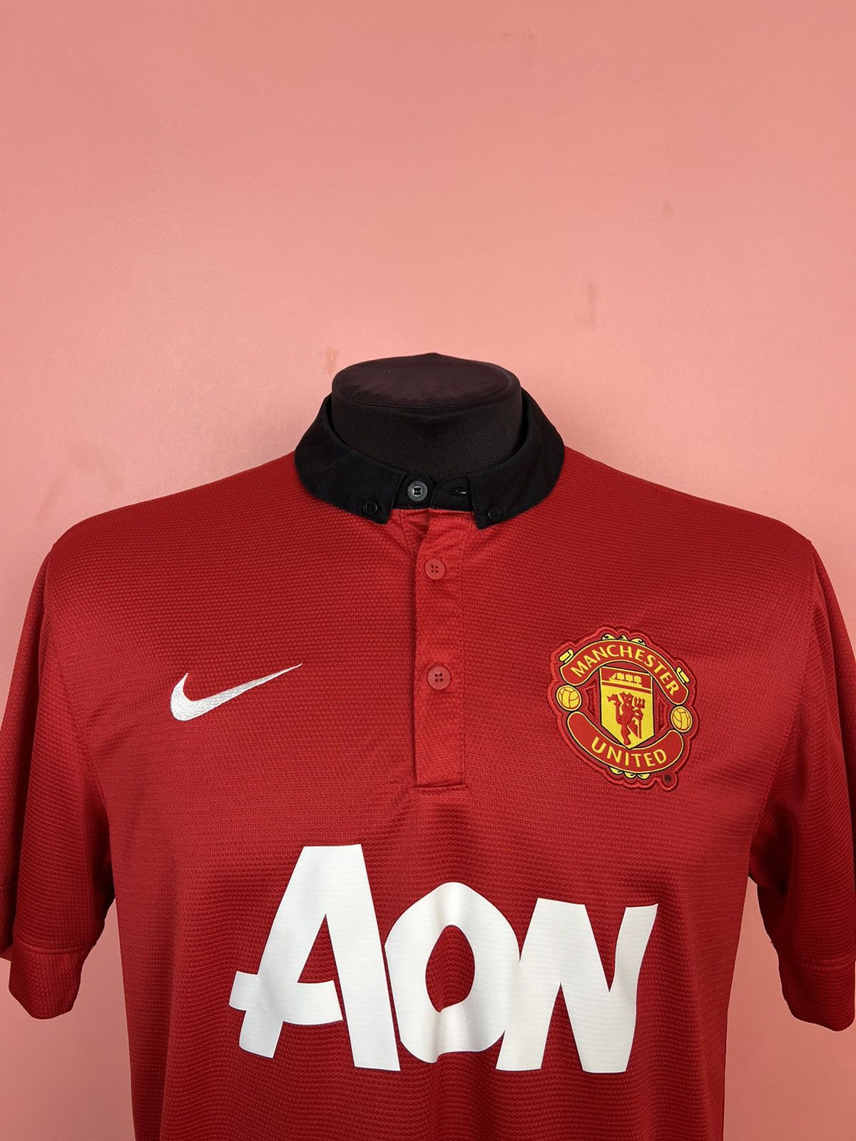 Nike nike MU Manchester United 2013 2014 soccer jersey football Size US L / EU 52-54 / 3 - 5 Thumbnail
