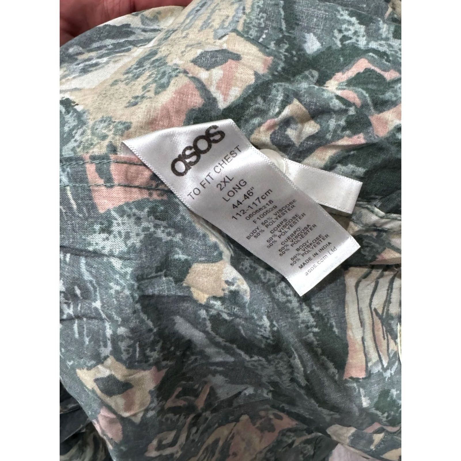 Asos Asos Floral Short Sleeve Button Up Shirt 2XL Tall 2XLT Multicolor Men NWT Size US XXL / EU 58 / 5 - 5 Thumbnail