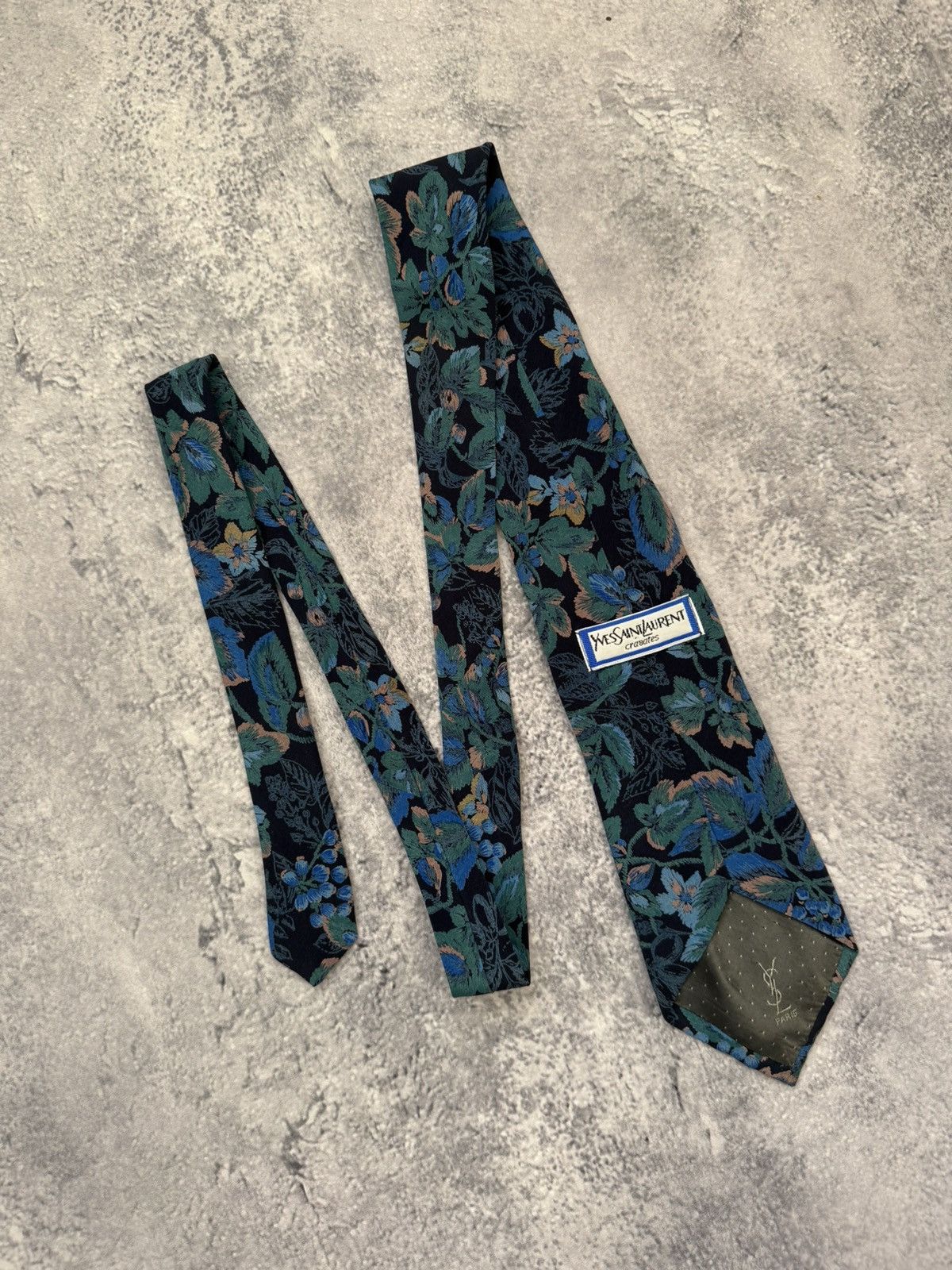 Yves Saint Laurent Vintage Ysl silk tie Size ONE SIZE - 2 Thumbnail