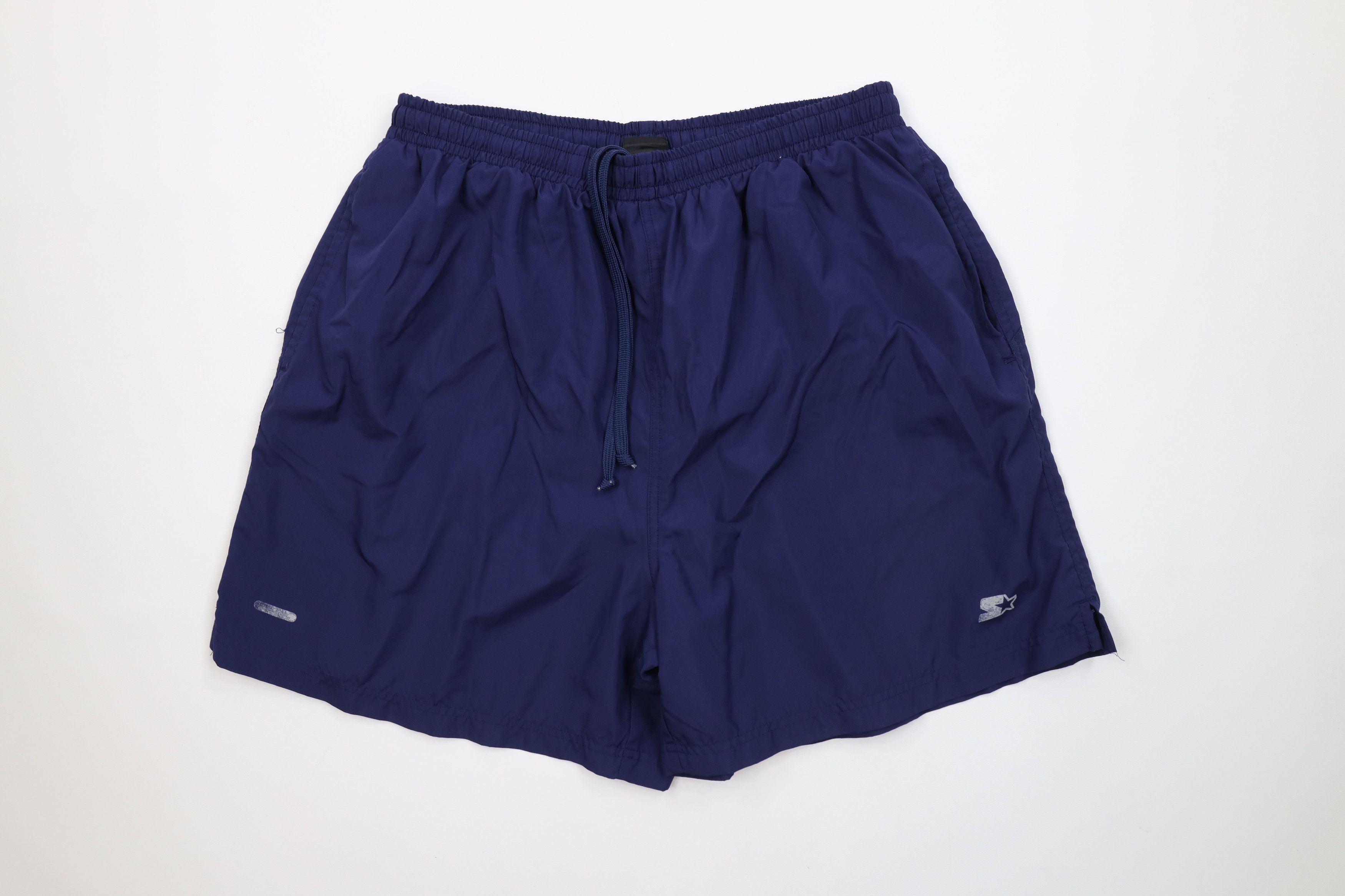 Starter Vintage 90s Starter Lined Running Jogging Shorts Blue Size US 34 / EU 50 - 1 Thumbnail