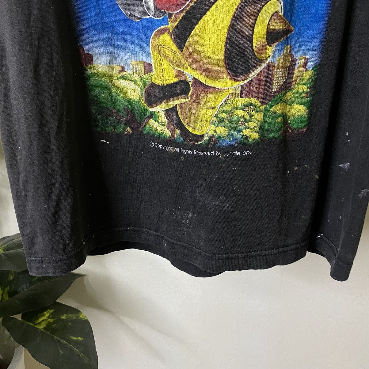 Vintage Y2K Jungle Ape Bathing Ape Parody Paint Splattered T Shirt Size US M / EU 48-50 / 2 - 5 Thumbnail