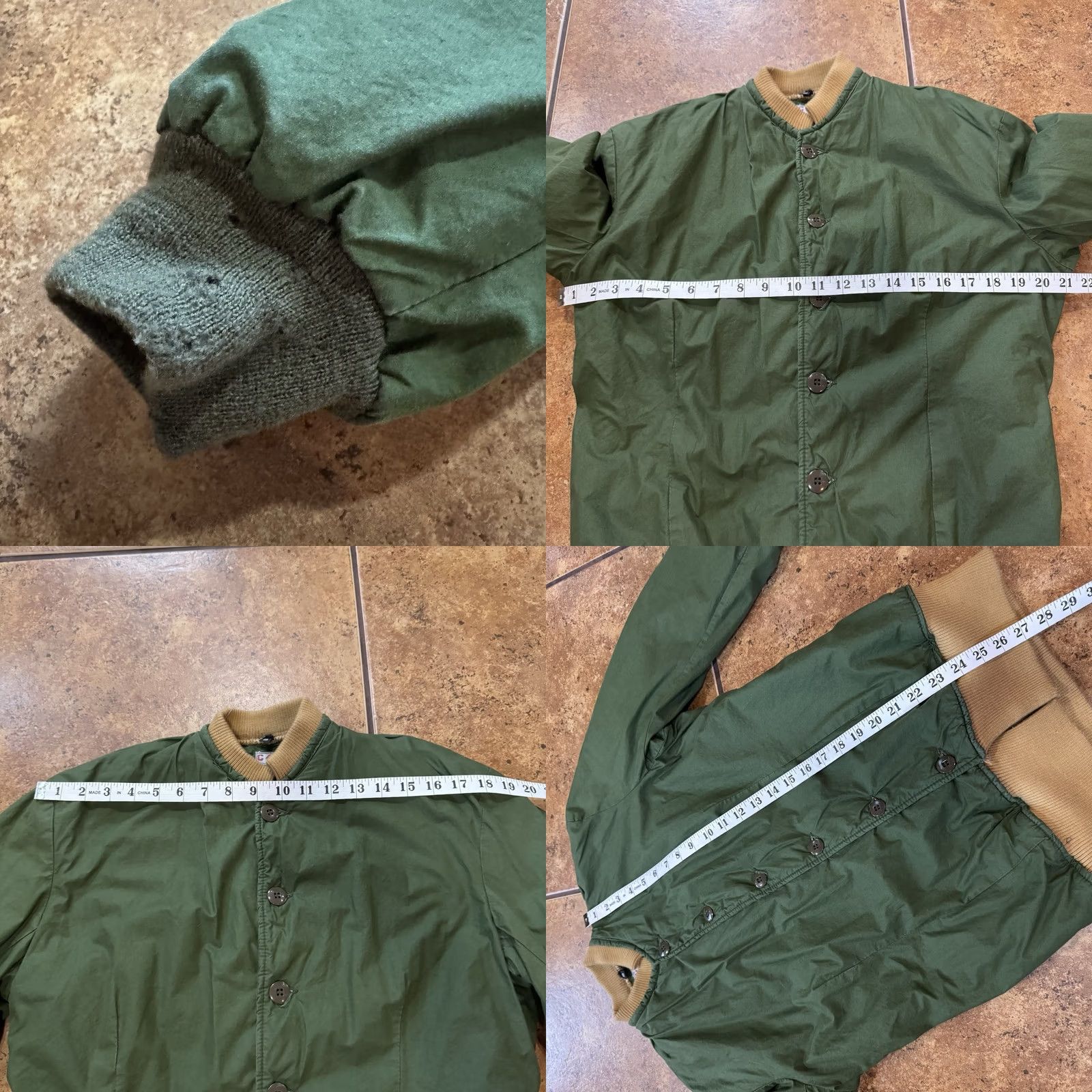 Vintage VINTAGE Army M59 Quilted Liner Jacket Military Green C148 Small Men Jacket 1950s Army Theme Mens Size US S / EU 44-46 / 1 - 8 Thumbnail