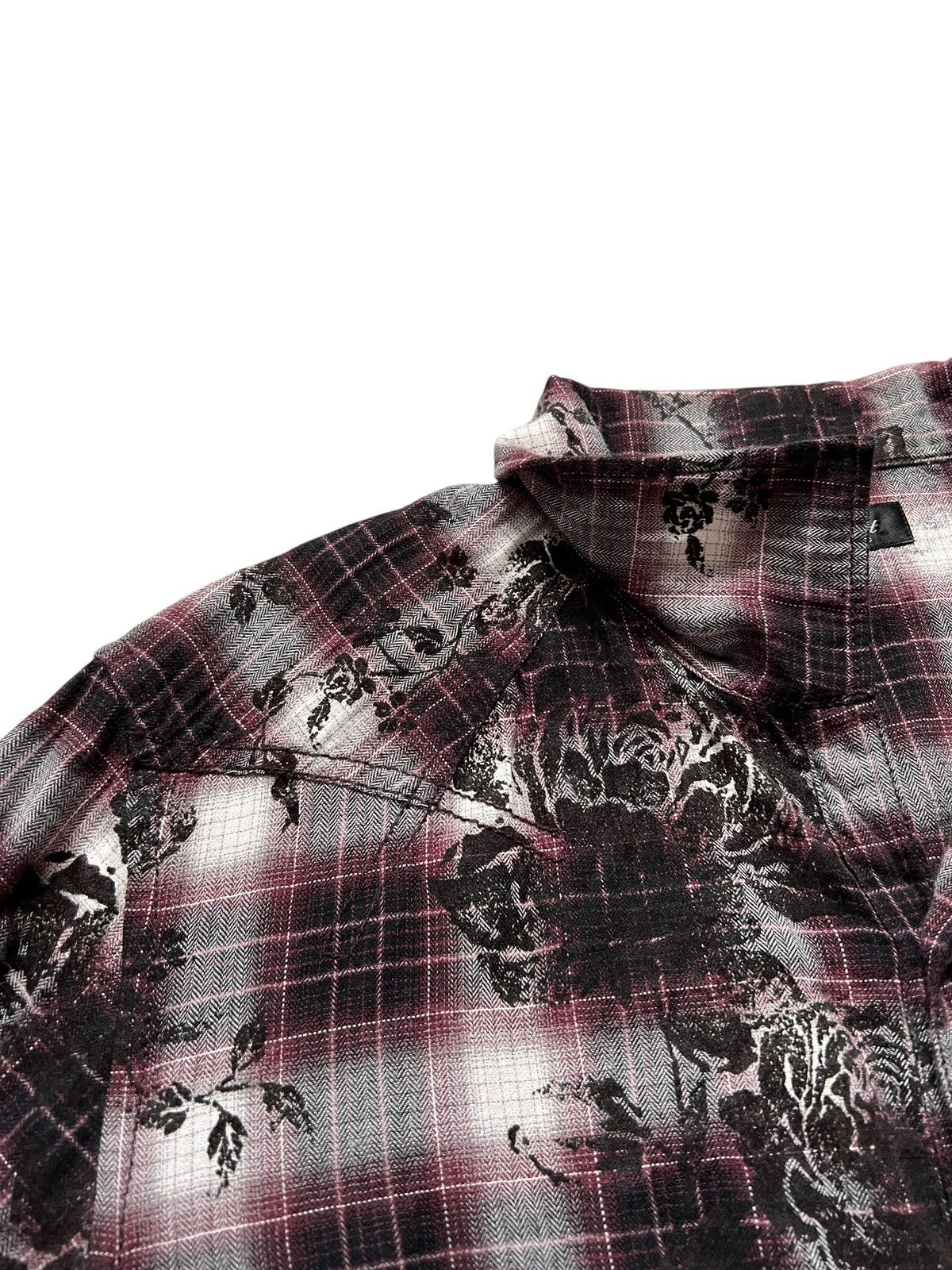 Tornado Mart Tornado Mart Black Rose Print Western Button Up Shirt Size US S / EU 44-46 / 1 - 6 Thumbnail