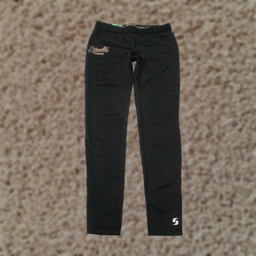 Soffe SOFFE Women's M Training Mid Rise Black Baseball Leggings Size 32" / US 10 / IT 46 - 1 Thumbnail