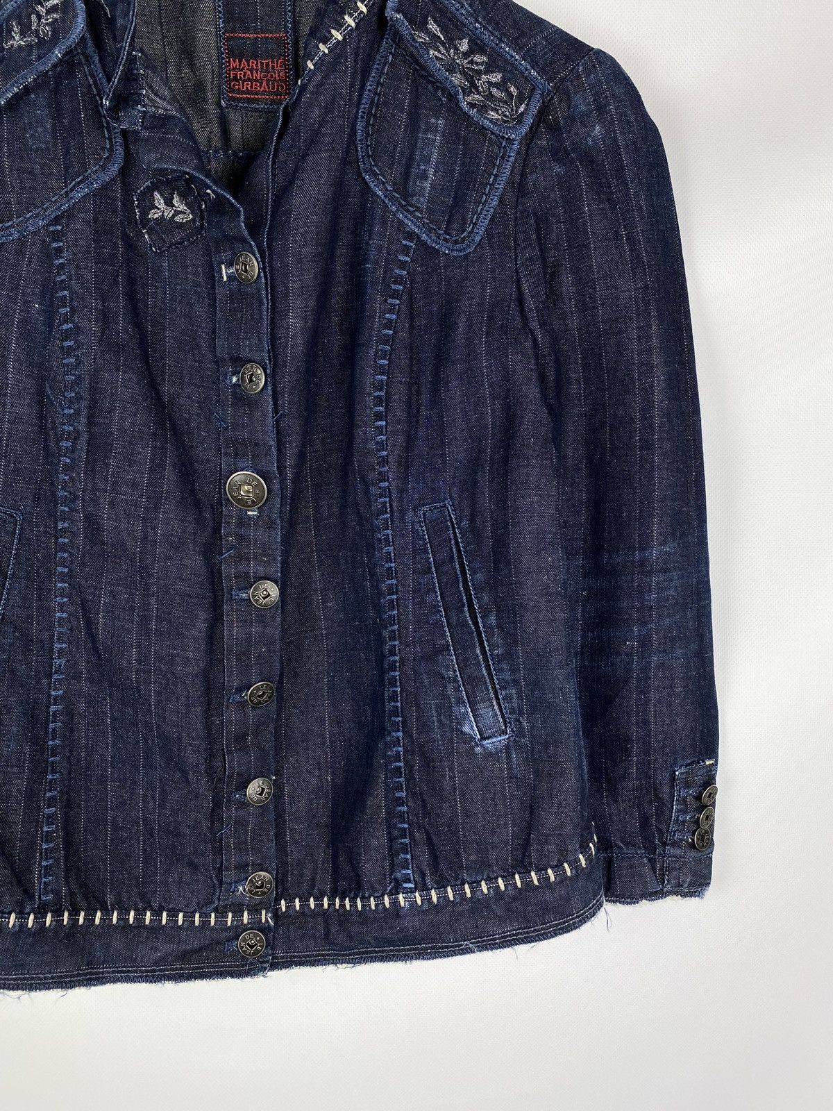Marithe + Francois Girbaud Marithe Francois Girbaud vintage ladies light denim jacket Size M / US 6-8 / IT 42-44 - 4 Thumbnail