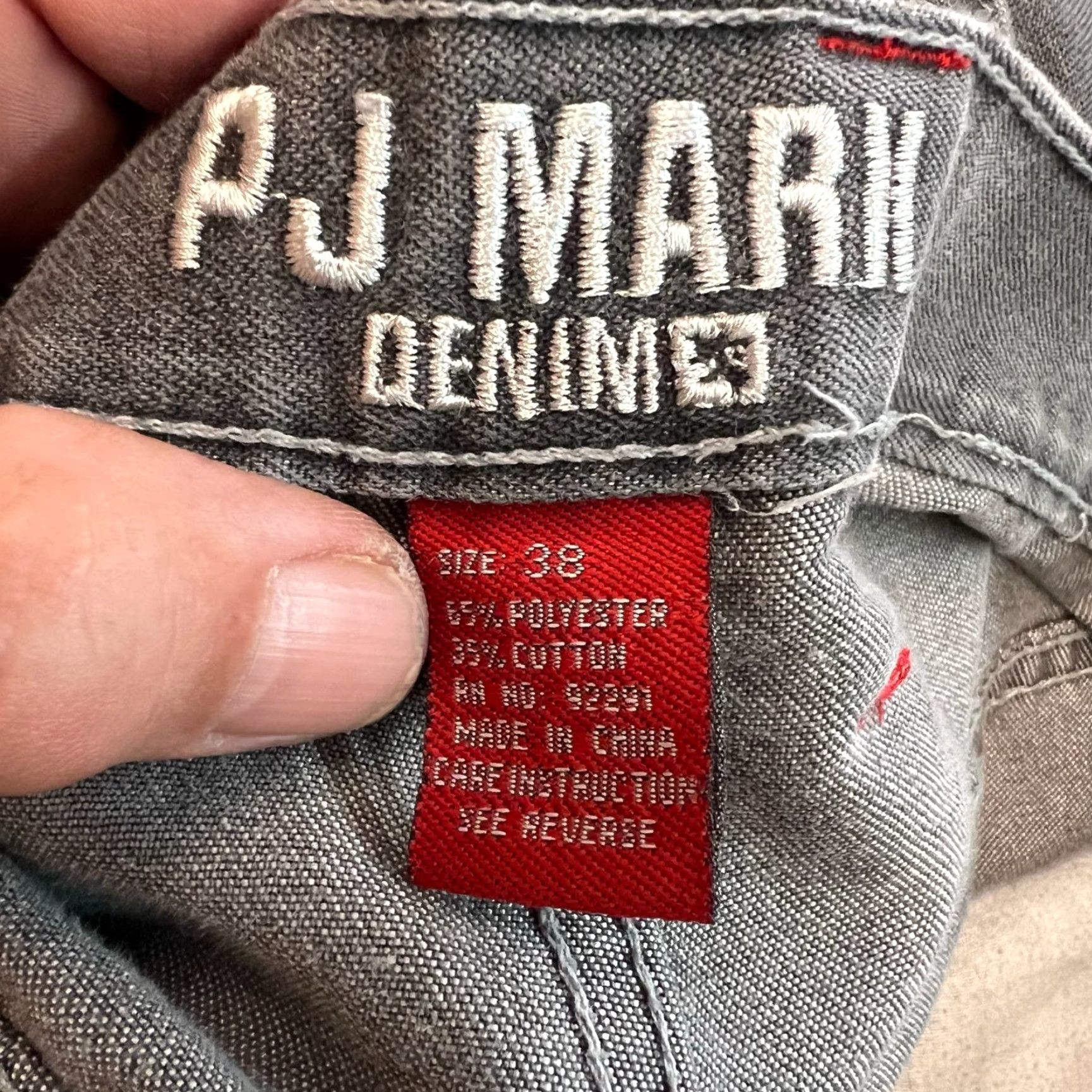 Denime PJ Mark Cargo Shorts Mens Size 38 Black Denim Pockets High Rise American Size US 38 / EU 54 - 7 Thumbnail