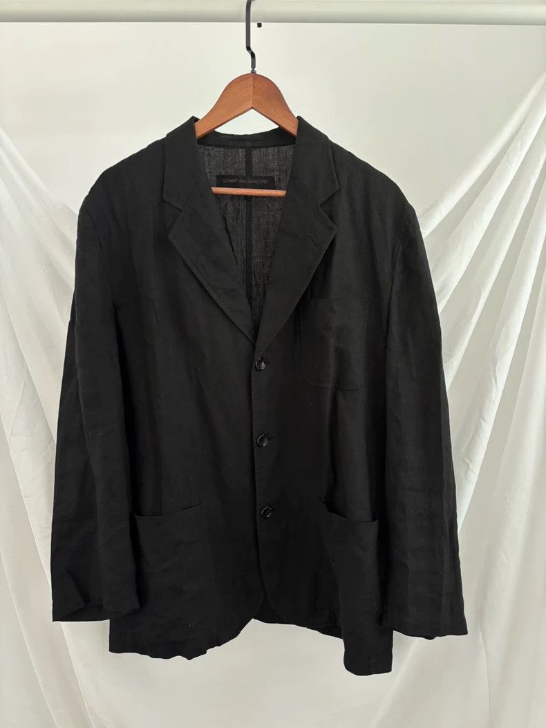 Comme des Garcons Comme Des Garcons MBlack linen thin suit jacket 2502-Nextar Size US M / EU 48-50 / 2 - 1 Thumbnail