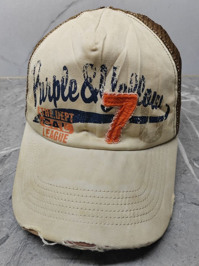 Vintage Vintage Purple & Yellow Brand Trucker Cap Hat (S-M size) Size ONE SIZE - 1 Thumbnail