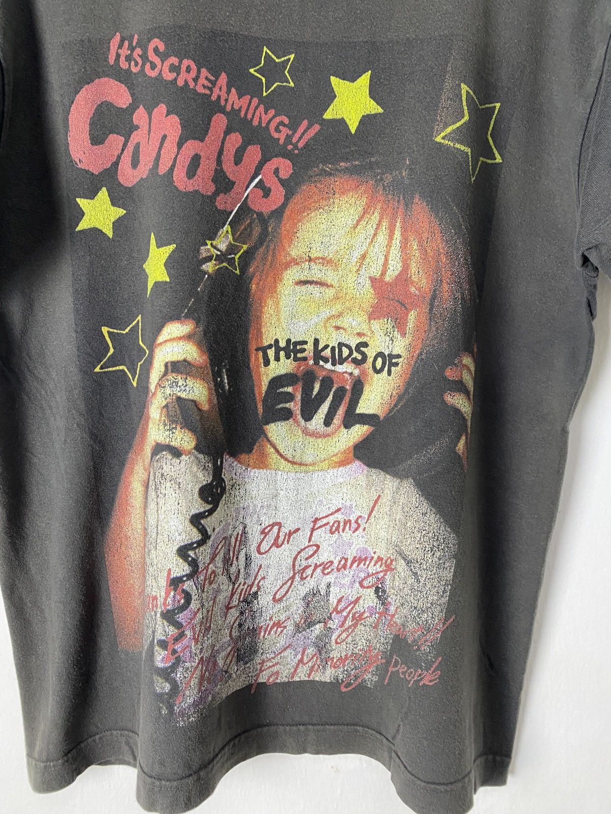 Japanese Brand Candy Stripper "The Kids Of Devil" Japan Tee Size US L / EU 52-54 / 3 - 3 Thumbnail