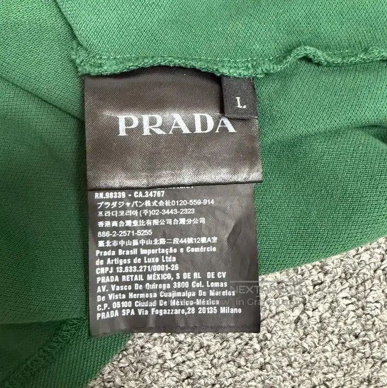 Prada Prada Green Cotton Men's Polo Shirt. Size US L / EU 52-54 / 3 - 3 Thumbnail
