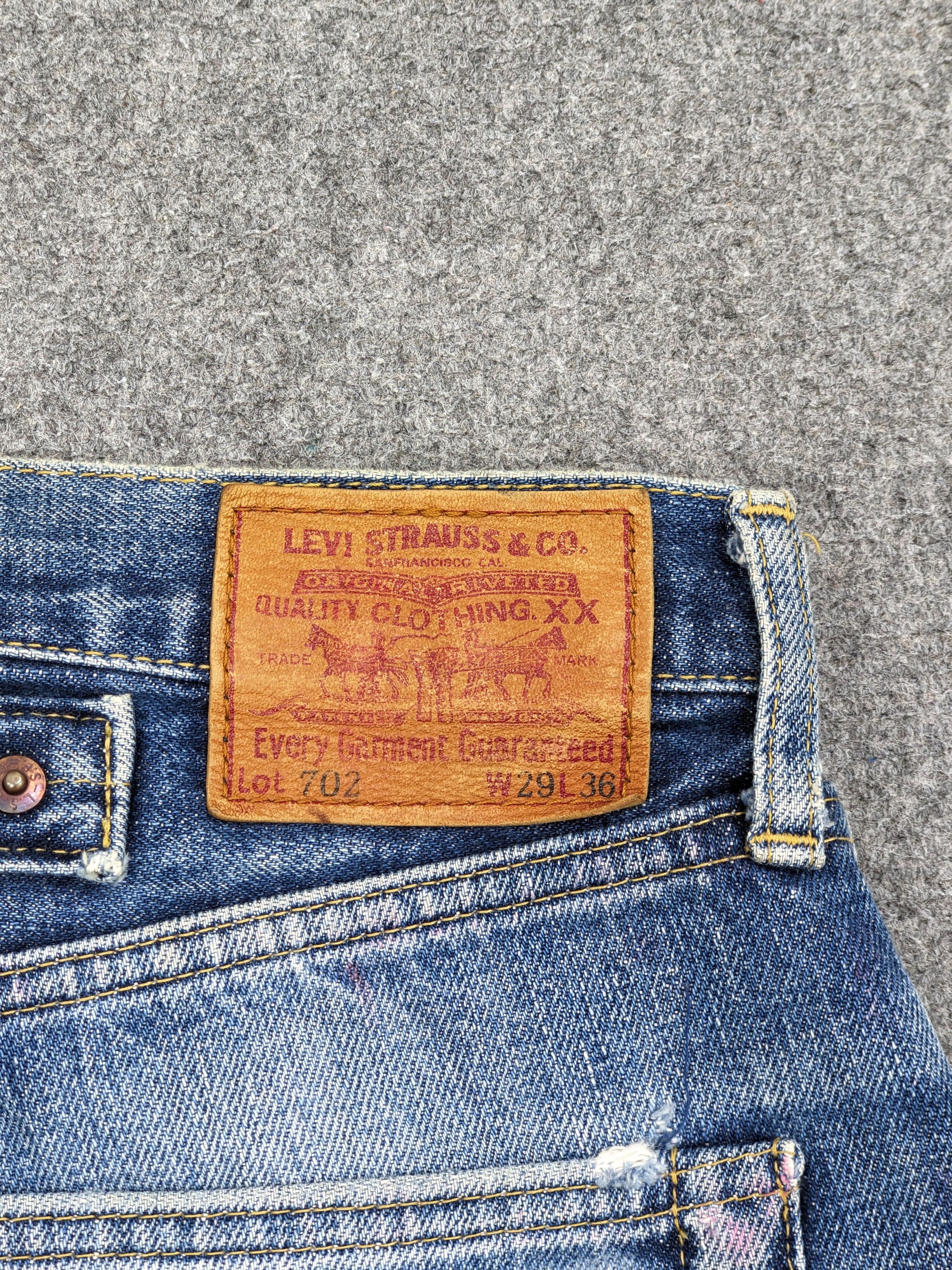 Levi's × Vintage Vintage 90s Levis 702 Selvadge Buckle Back Big E Jeans DJ21 Size US 28 / EU 44 - 5 Thumbnail