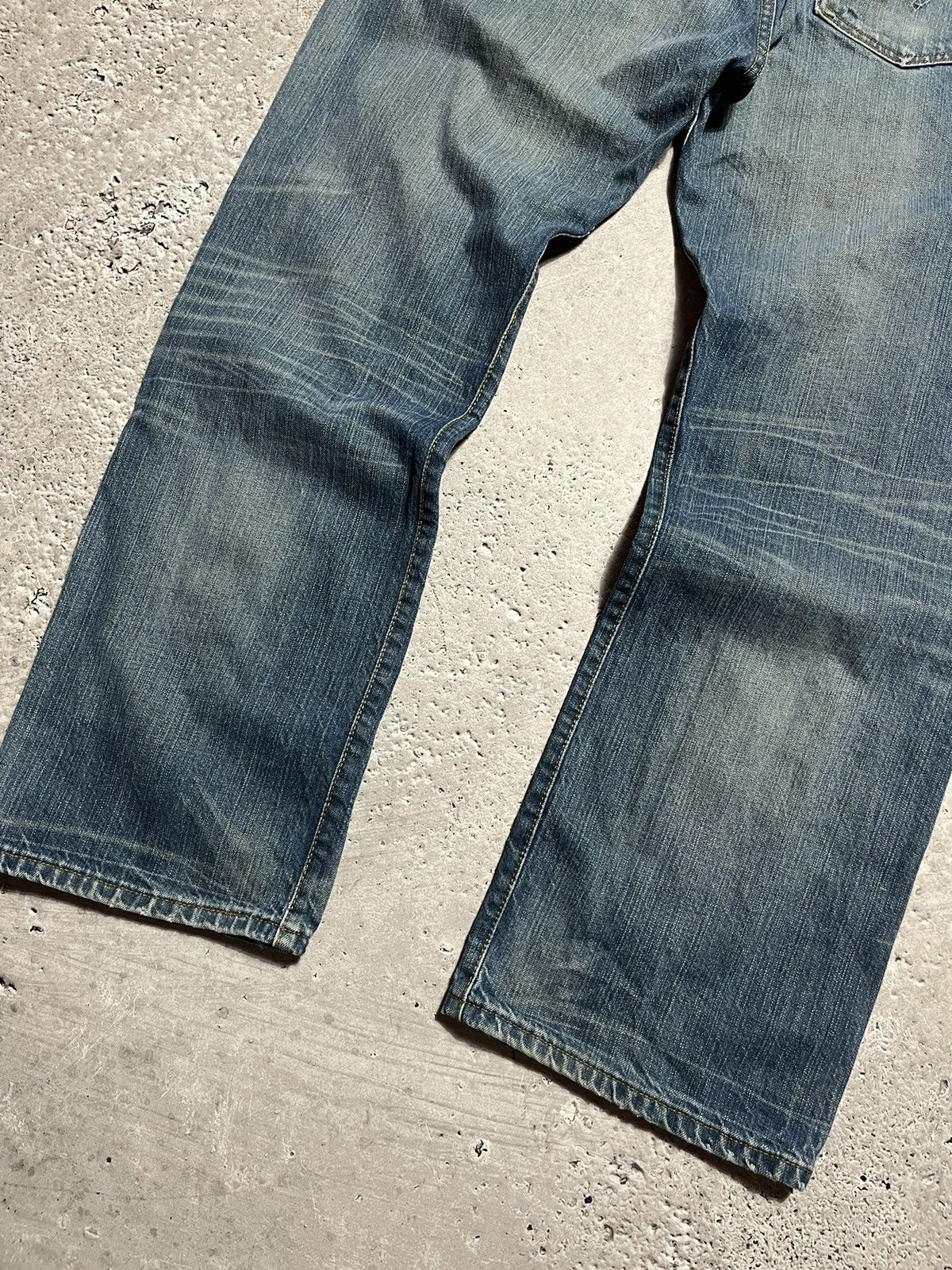 Jean × Levi's × Vintage Levis 501 Vintage 90s USA Distressed Denim Jeans Baggy Size US 36 / EU 52 - 2 Thumbnail