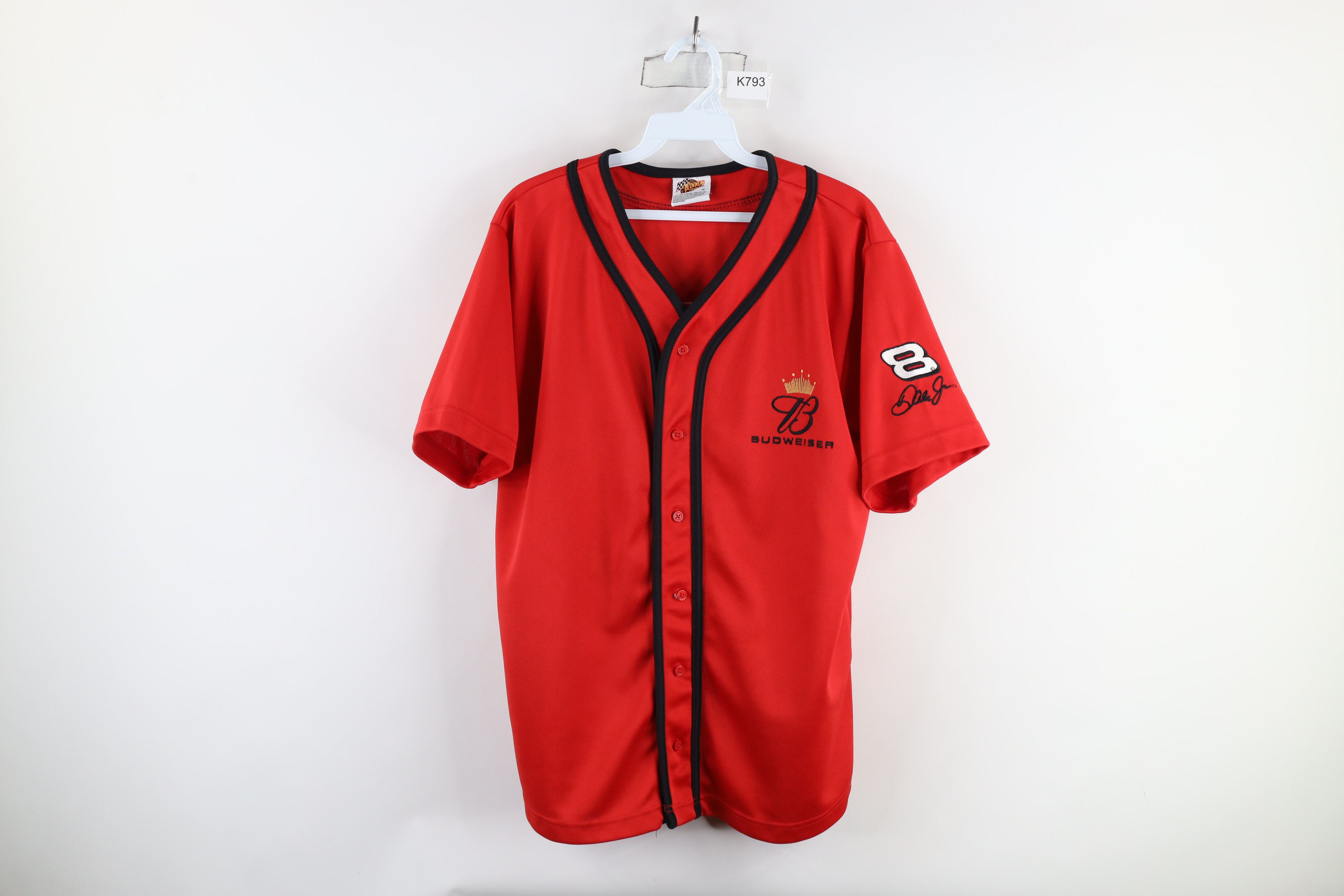 Vintage Vintage NASCAR Budweiser Dale Earnhardt Jr Baseball Jersey Size US M / EU 48-50 / 2 - 1 Thumbnail