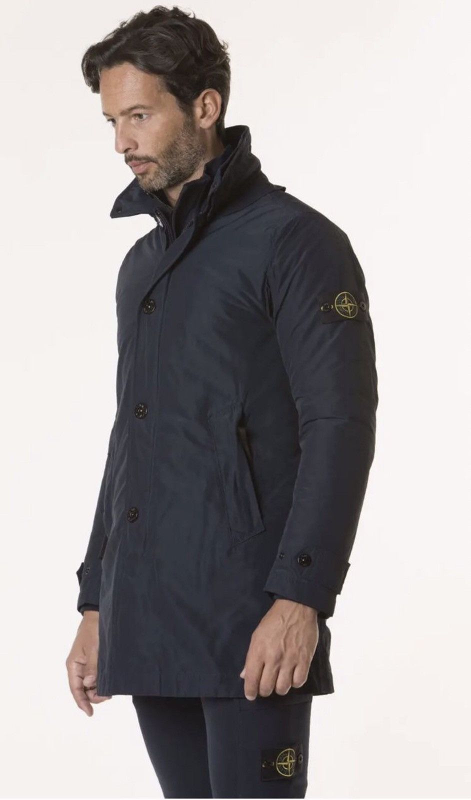 Stone Island mid-length micro reps trench coat Size US L / EU 52-54 / 3 - 1 Thumbnail