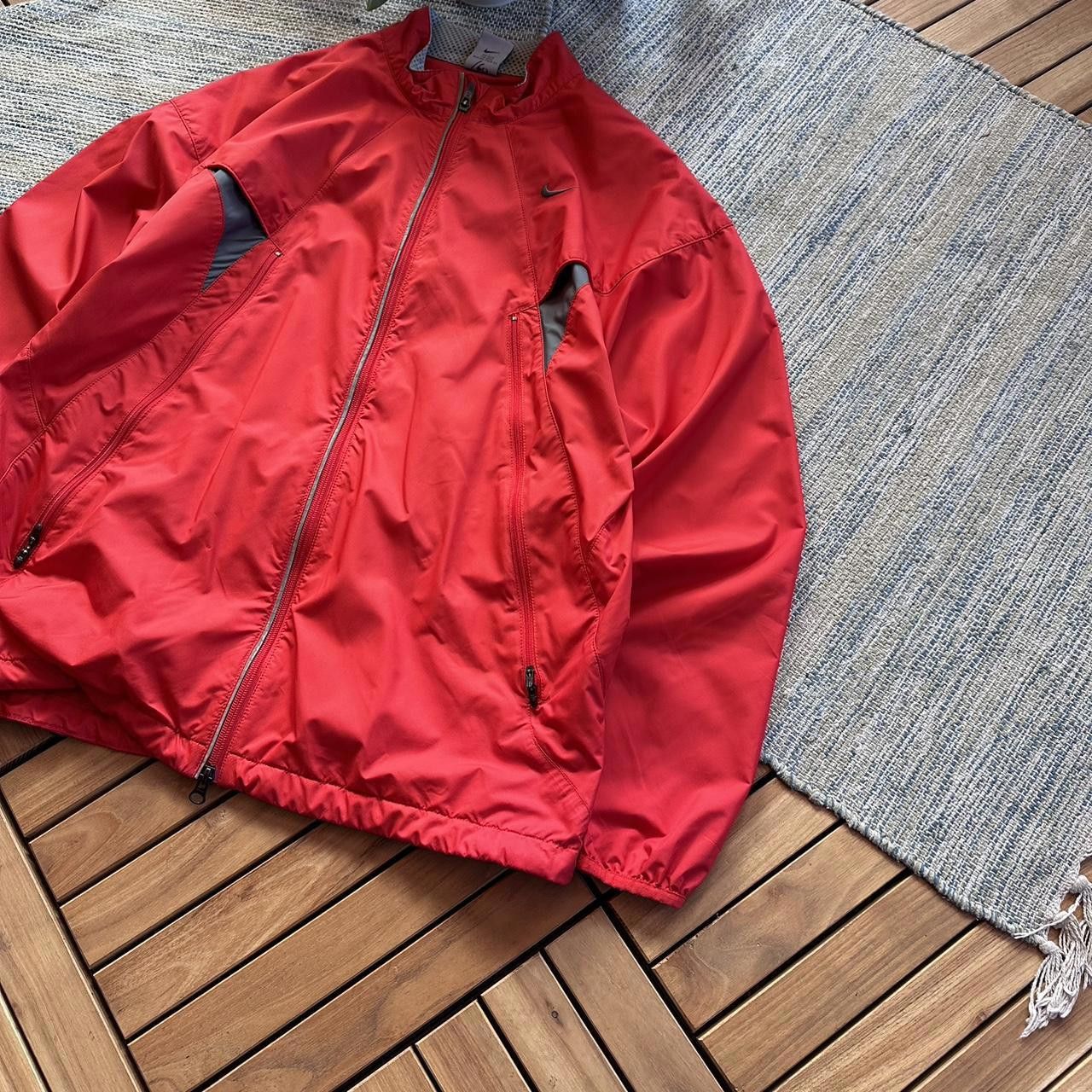 Nike Vintage Y2K Nike Swoosh Logo Zip Up Nylon Track Jacket Size US L / EU 52-54 / 3 - 2 Thumbnail