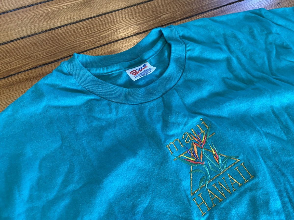 Hanes × Vintage Vintage single stitch Maui Tshirt xl Size US XL / EU 56 / 4 - 4 Thumbnail