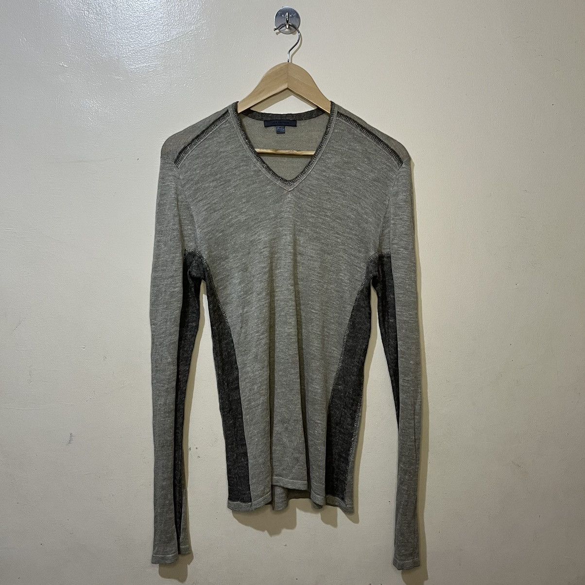 John Varvatos John Varvatos Silk Knitted Sweater Long Sleeve Size US M / EU 48-50 / 2 - 1 Thumbnail