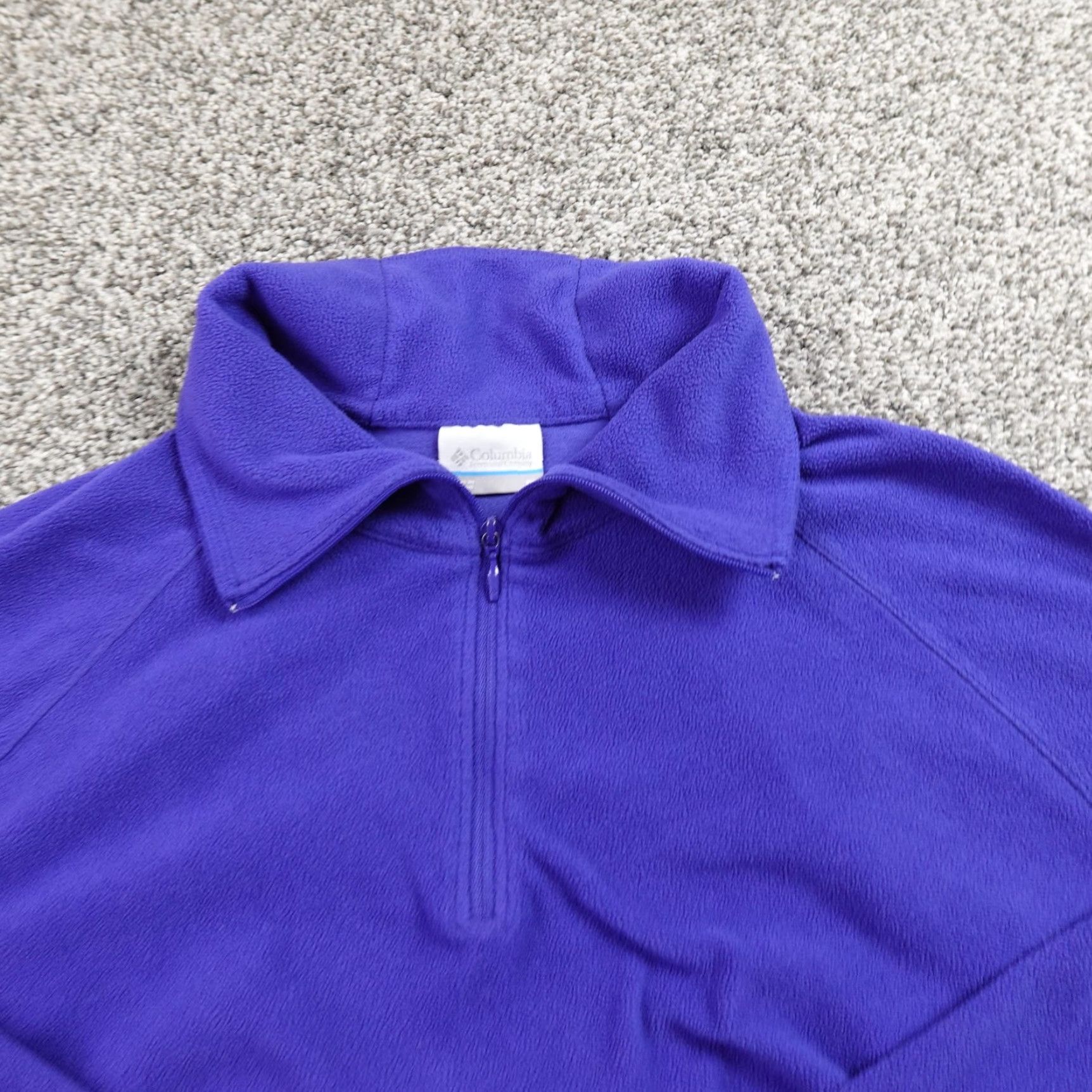 Vintage Columbia Pullover Womens 1X Blue Fleece 1/4 Zip Sweater Outdoor Hiking Casual Shirt Womens 1X Blue 1/4 Zip Pullover Columbia Size XL / US 12-14 / IT 48-50 - 3 Thumbnail