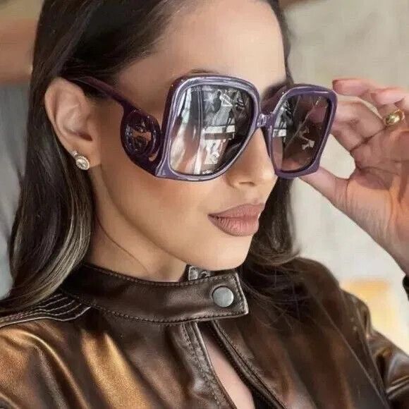 Gucci NEW GUCCI NEW GG1326S-003 Violet Size ONE SIZE - 1 Thumbnail