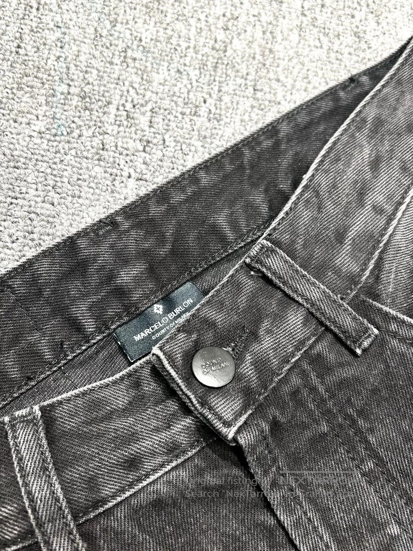 Marcelo Burlon MARCELO BURLON Men's Denim Pants. Size US 30 / EU 46 - 3 Thumbnail
