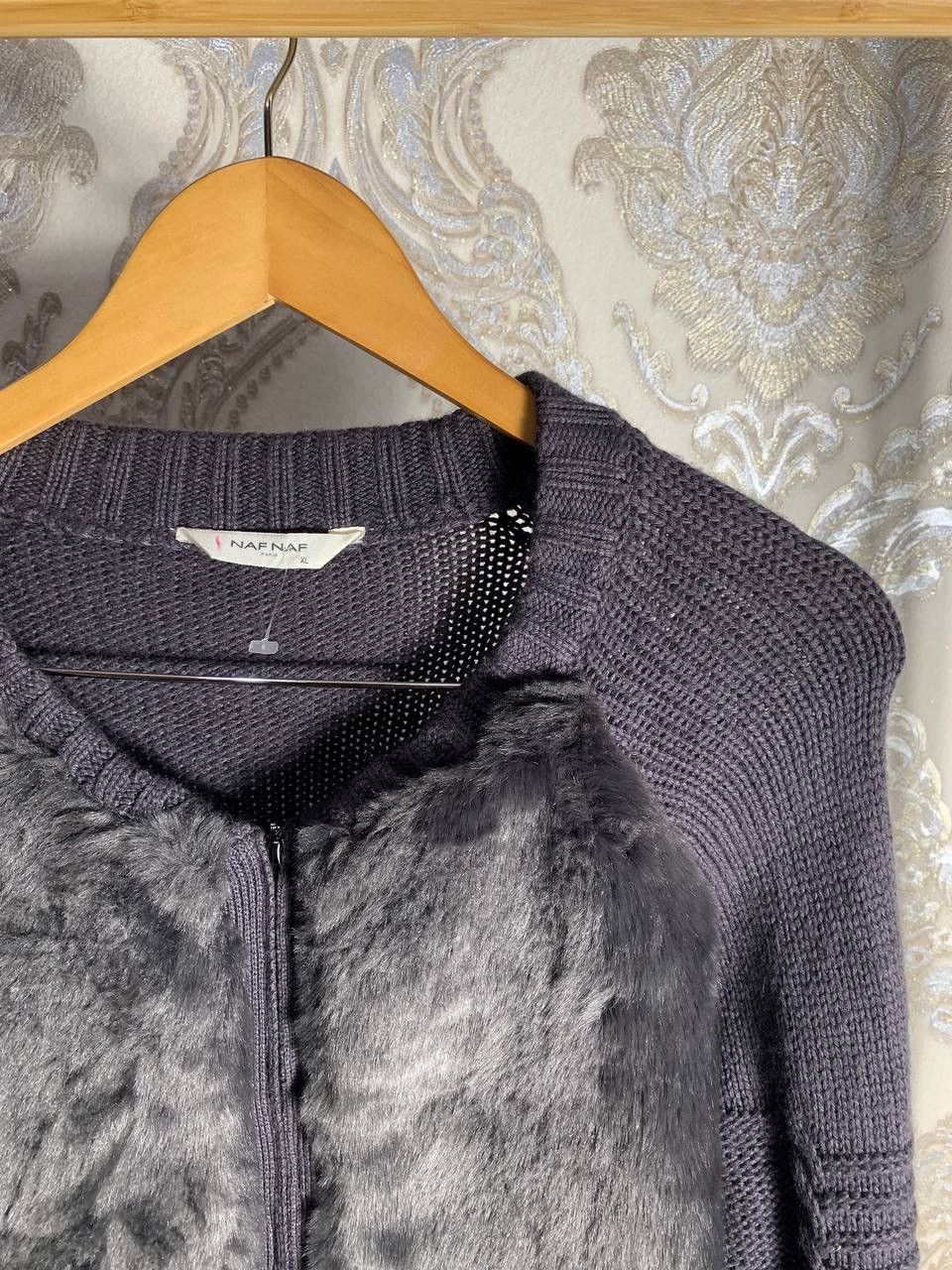 Japanese Brand VERY RARE NAF NAT FUR WOOL ZIP JQCKET ITALIAN DESIGNER DELUX Size XL / US 12-14 / IT 48-50 - 3 Thumbnail