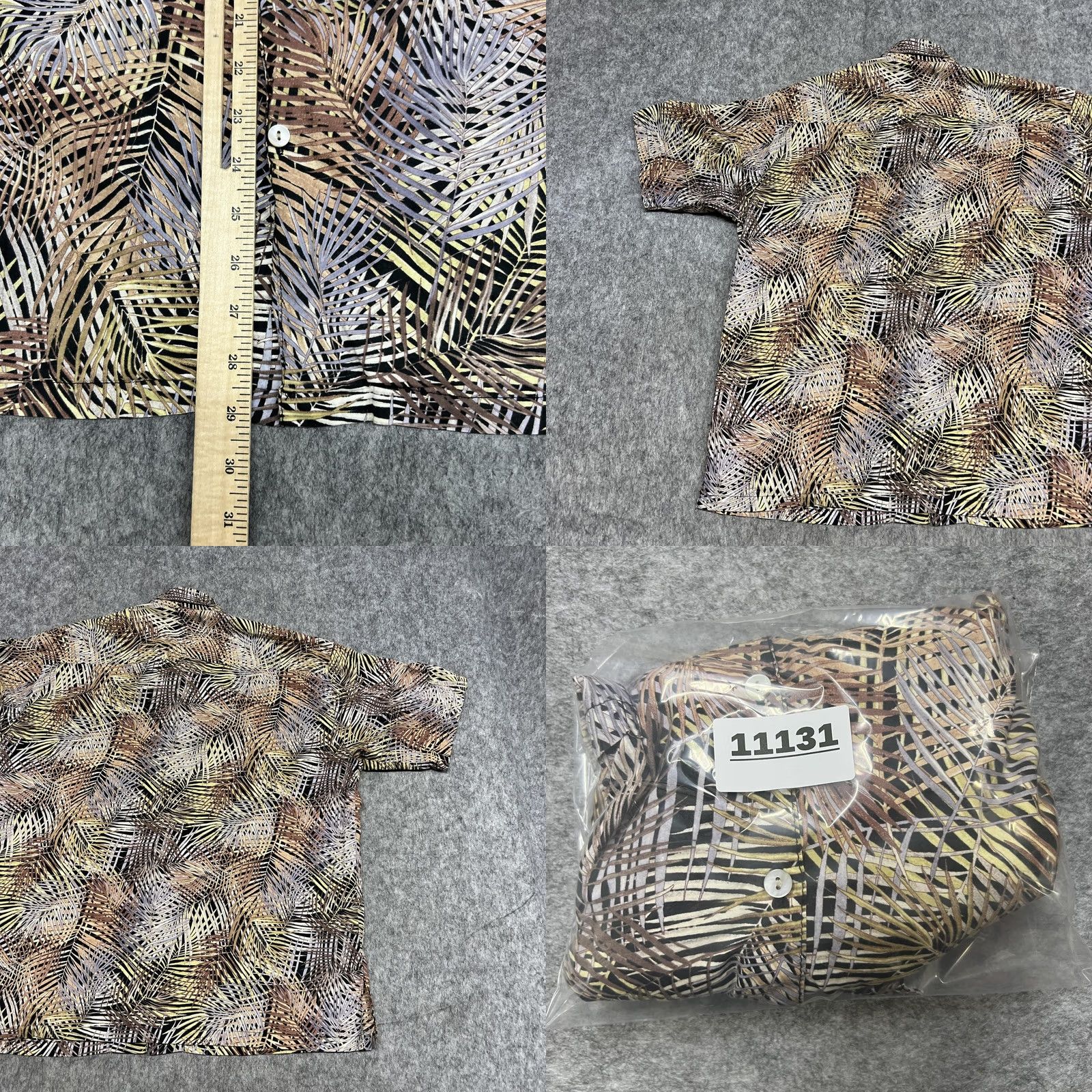 Tori Richard Tori Richard Shirt Mens L Beige Hawaiian Aloha Short Sleeve Button Size US L / EU 52-54 / 3 - 9 Thumbnail