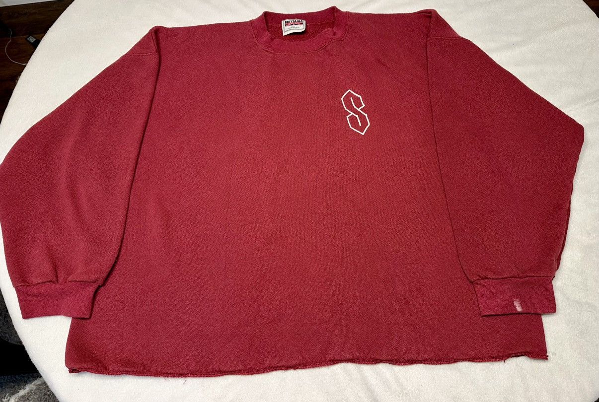 Levi's × Vintage VTG Y2K Sweatshirt Boxy Fit Levi Britannia Men’s Size XL Size US XL / EU 56 / 4 - 1 Thumbnail