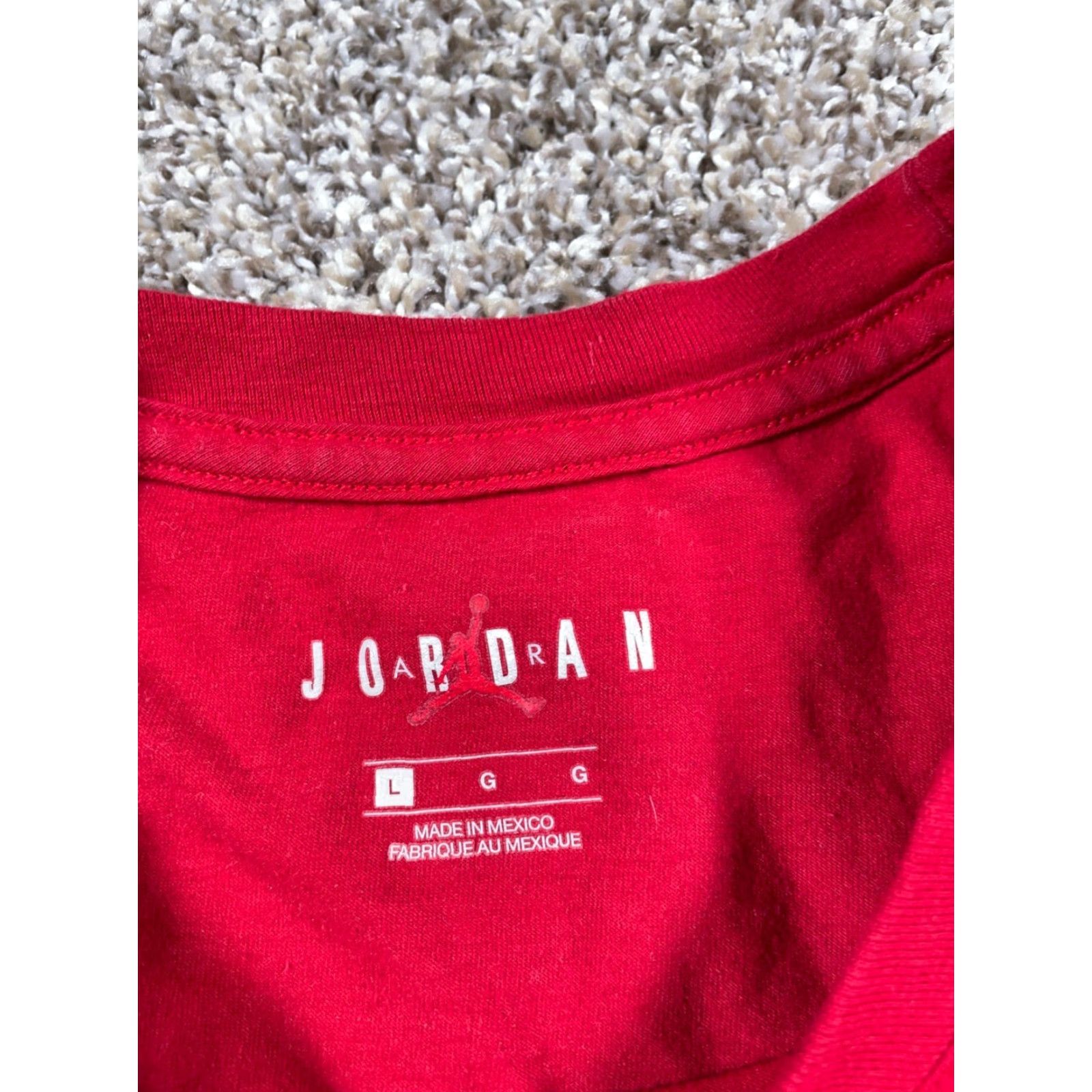 Jordan Brand Michael Jordan 6 Rings Print T-Shirt Adult Large Red Flight Time Jumpman Size US L / EU 52-54 / 3 - 4 Thumbnail