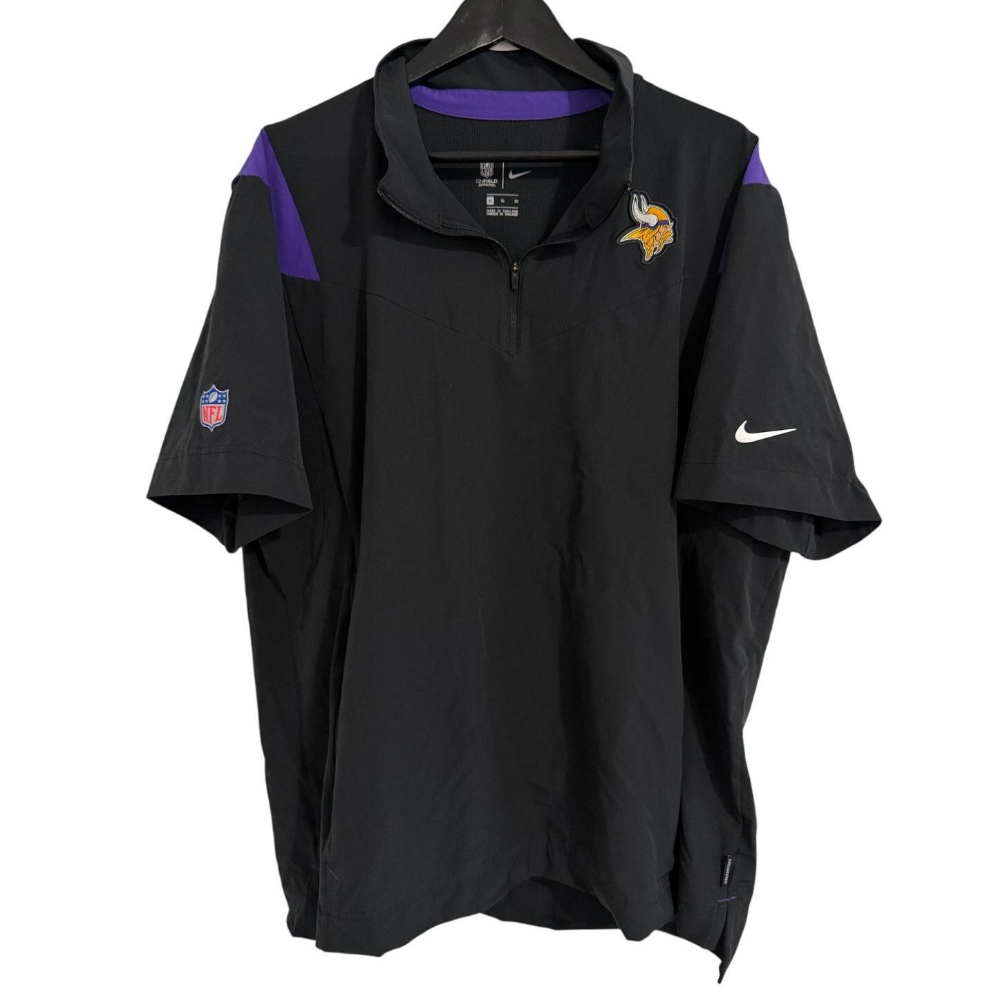 Nike Minnesota Vikings Nike Short-Sleeve Windbreaker Size XL Size US XL / EU 56 / 4 - 1 Thumbnail