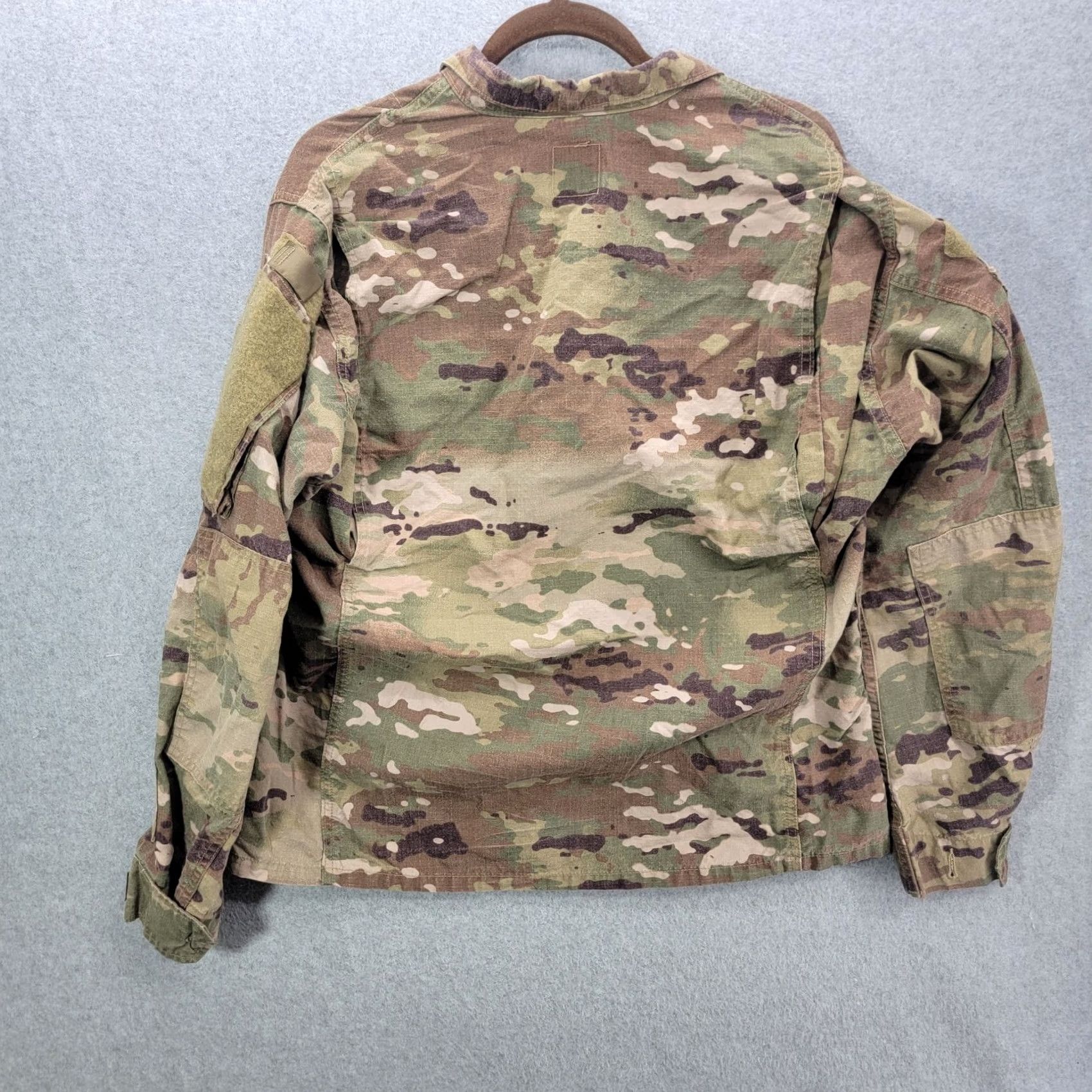 Vintage US Army Camouflage Button-Up Shirt Perimeter Insect Guard Men's M Short Sleeve Long Sleeve Breathable Pockets Green Army Size US M / EU 48-50 / 2 - 6 Thumbnail