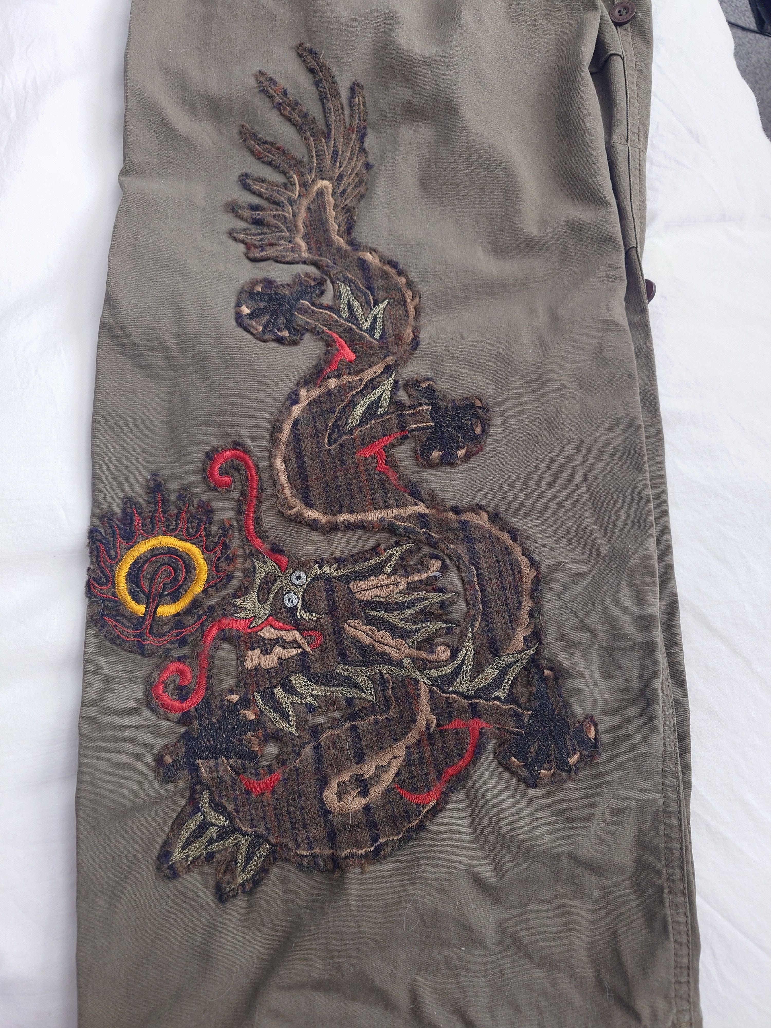 Maharishi Maharishi Archive Dragon Embroidered Snopants Cargos Size US 34 / EU 50 - 8 Thumbnail