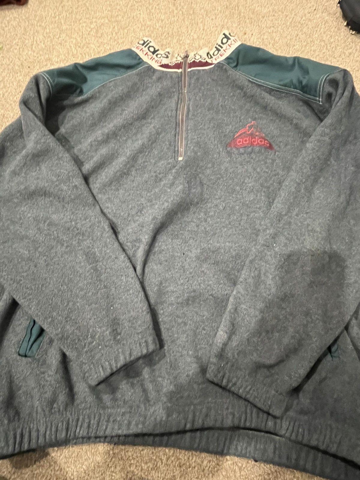 Adidas Adidas Trekking Archive 1/4 Zip Fleece–Rare Vintage Outdoor Size US M / EU 48-50 / 2 - 1 Thumbnail