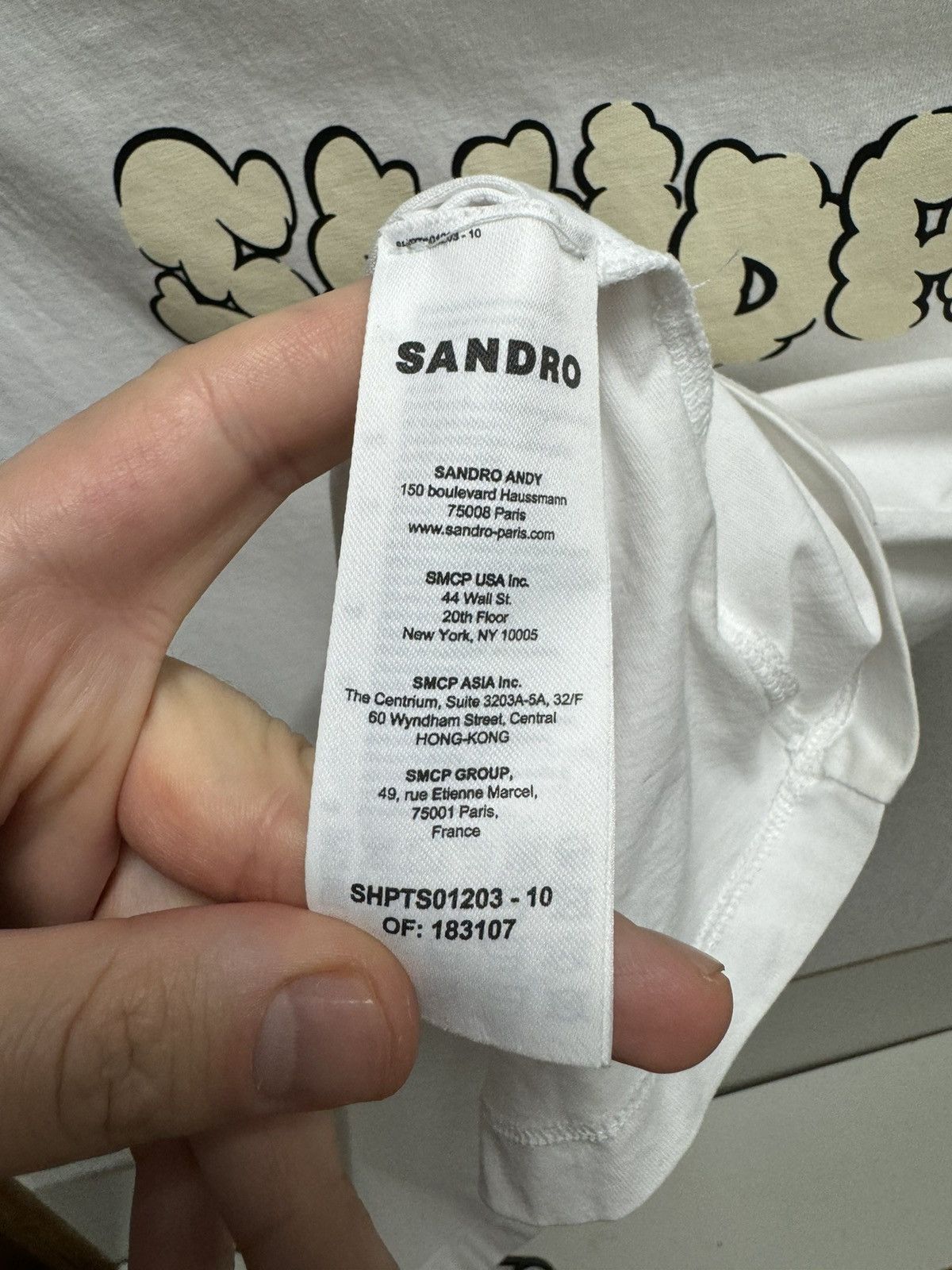 Sandro Sandro Paris white t-shirt S sz graffiti print Size US S / EU 44-46 / 1 - 8 Thumbnail