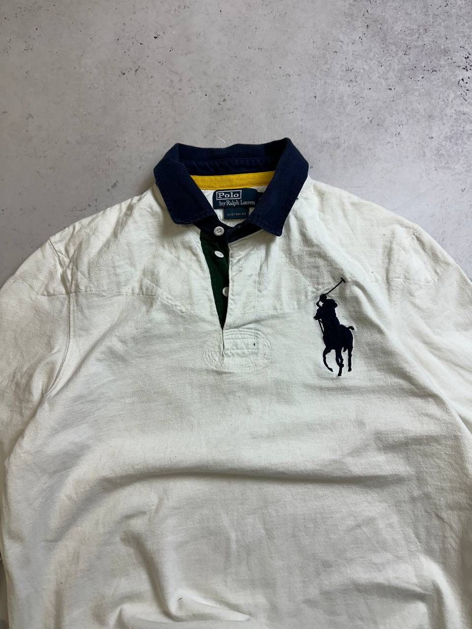 Polo Ralph Lauren × Vintage Vintage Polo Ralph Lauren Chief Keef Style Rugby Shirt L Size US L / EU 52-54 / 3 - 4 Thumbnail
