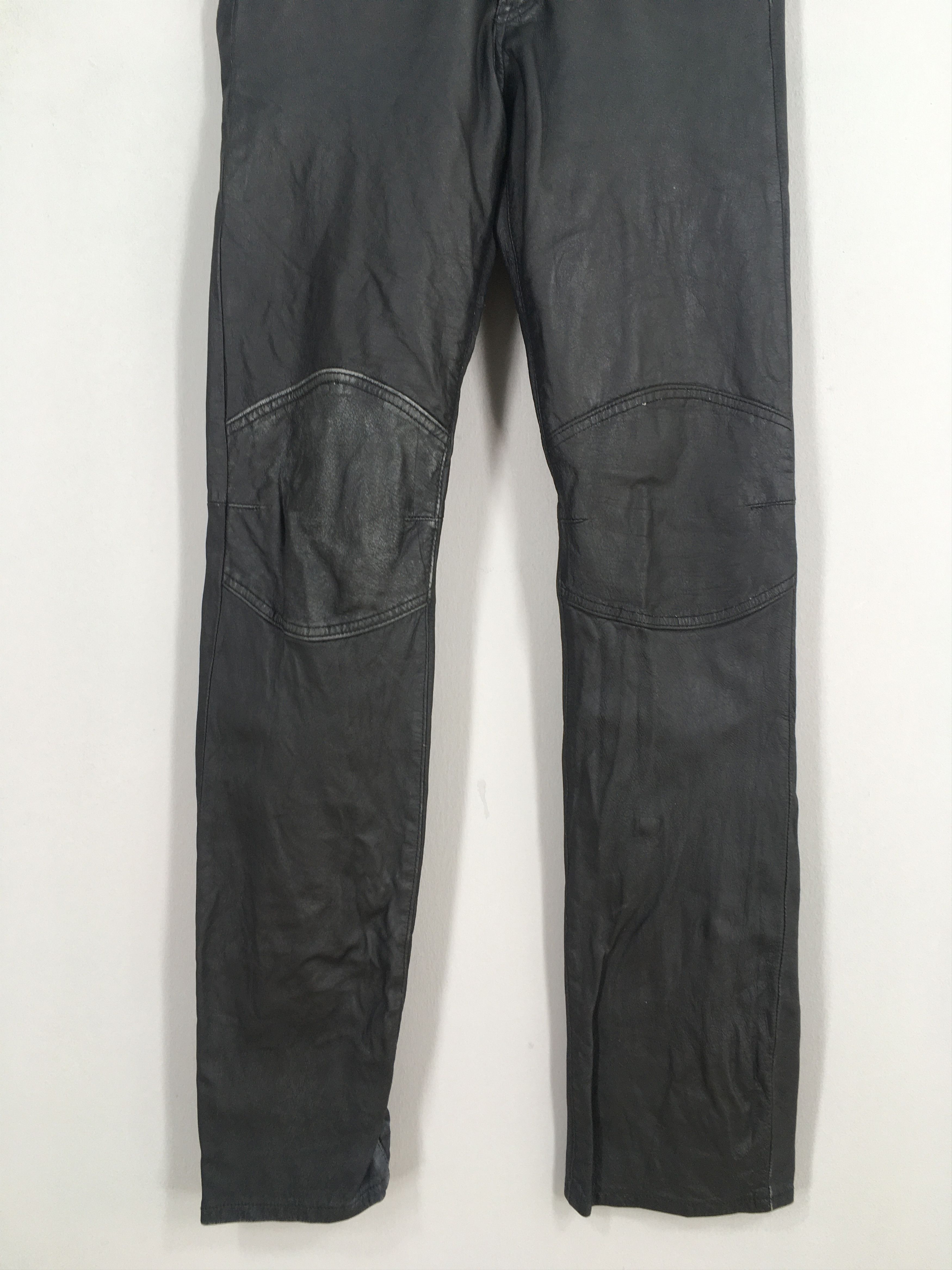 Harley Davidson Size 26x33 Vintage 90s Harley Davidson Leather Pants S1426 Size 26" / US 2 / IT 38 - 3 Thumbnail