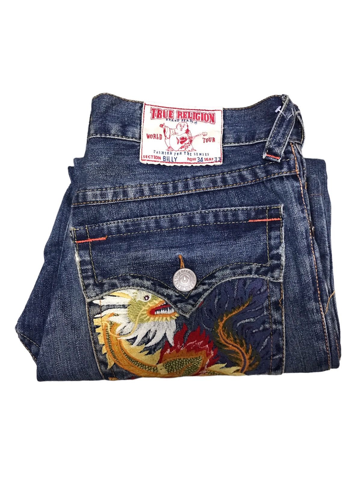 True Religion × Vintage Vintage True Religion Billy Dragon