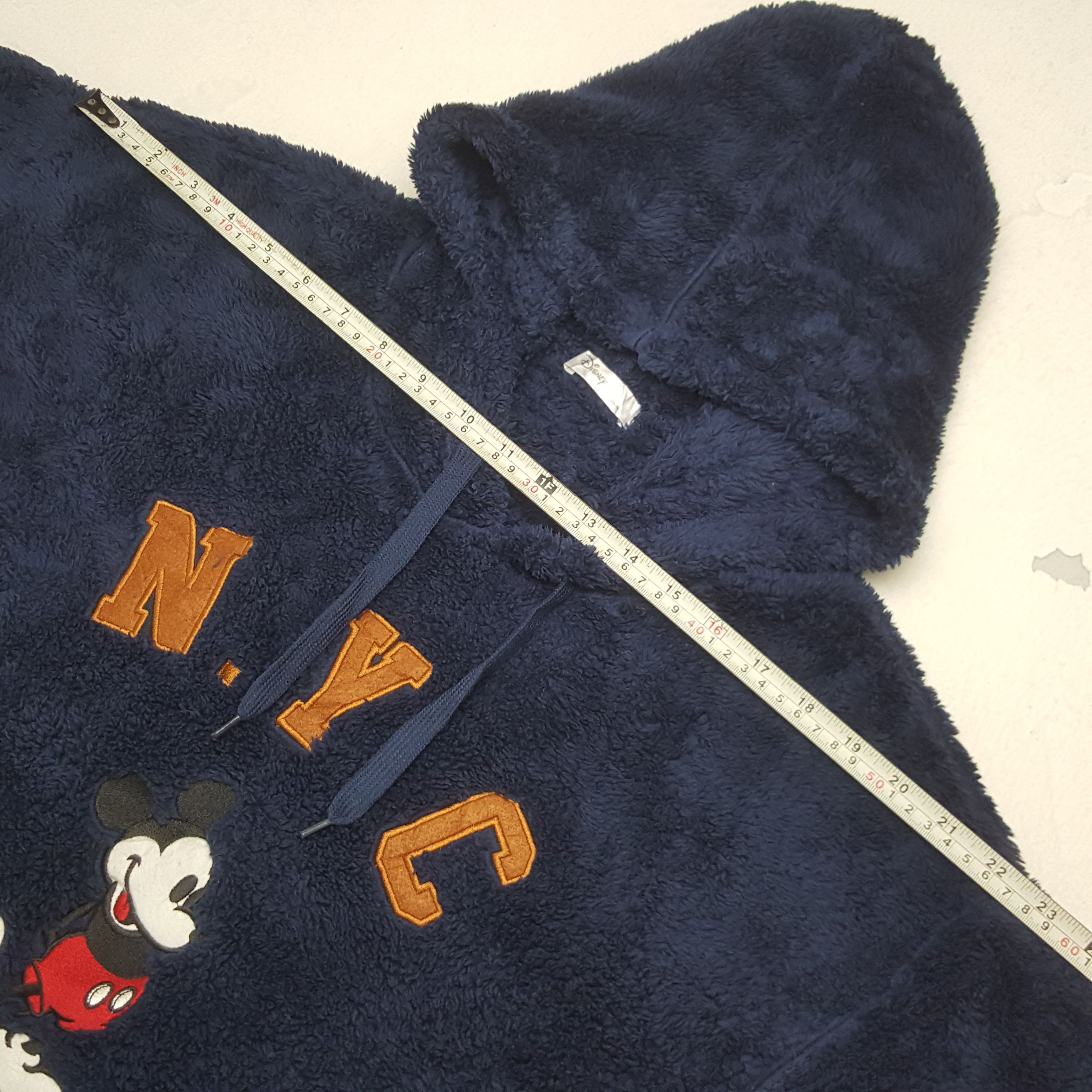 Disney × Mickey Mouse × Vintage Vintage N.Y.C Mickey Mouse Fleece Sweatshirt Hoodie Size US S / EU 44-46 / 1 - 6 Thumbnail